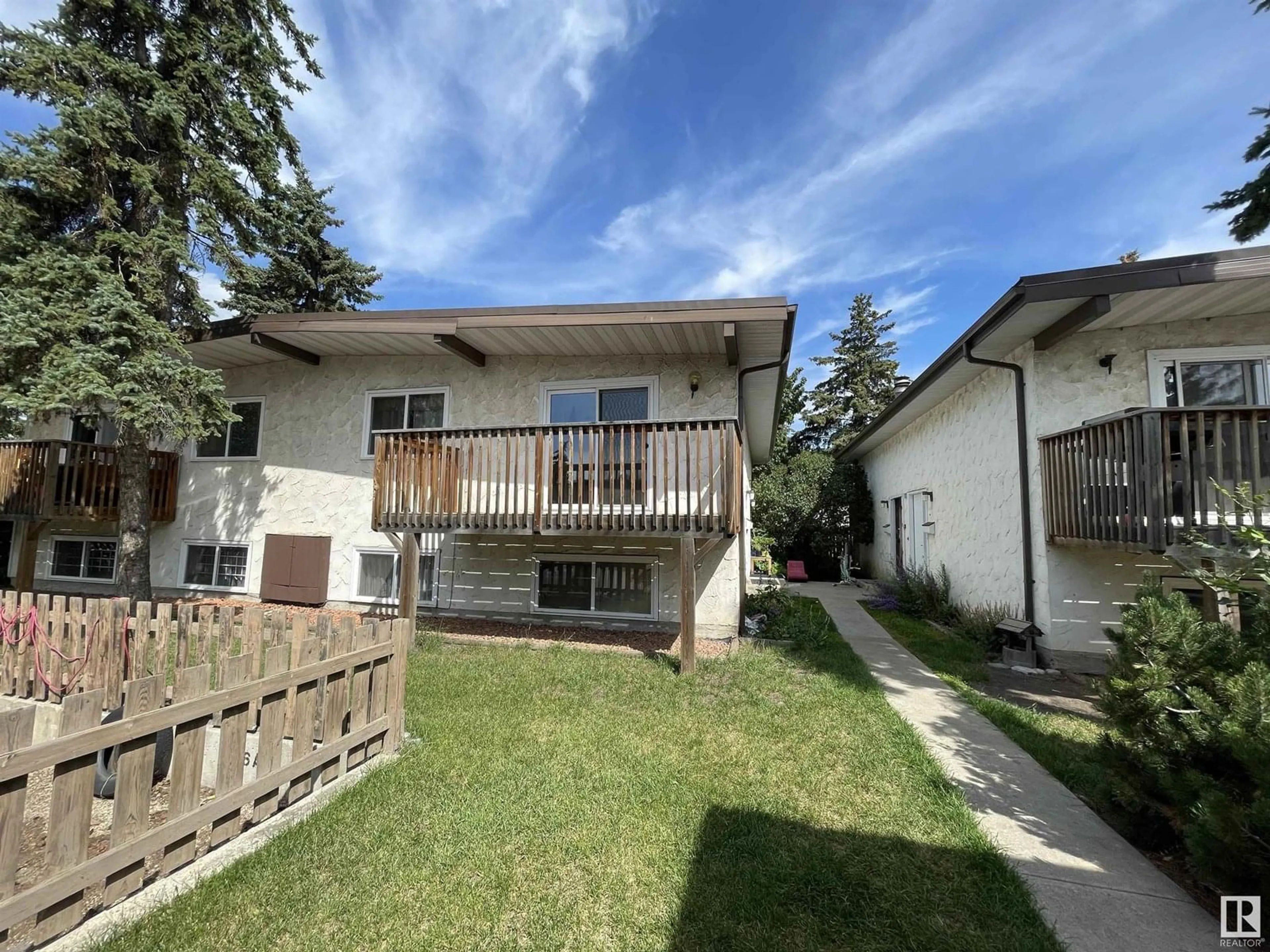 A pic from outside/outdoor area/front of a property/back of a property/a pic from drone, unknown for 8930B 144 AV, Edmonton Alberta T5E5V4