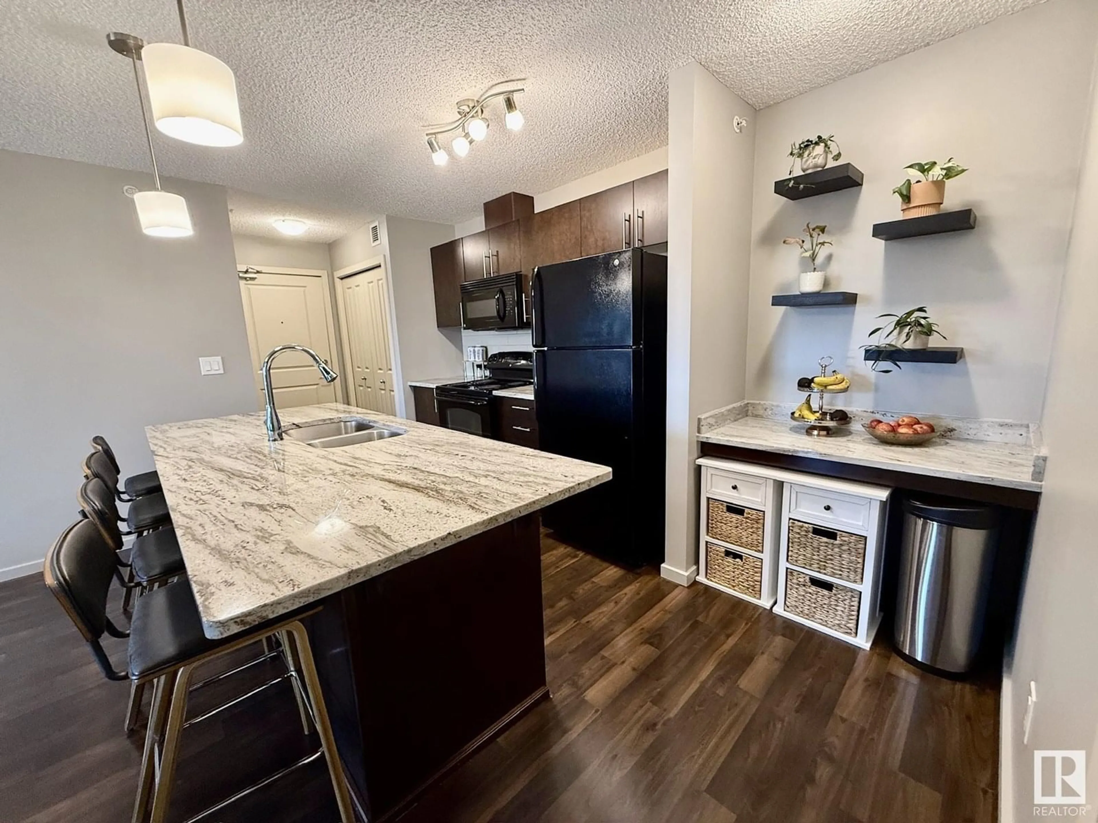 Open concept kitchen, unknown for #402 - 3353 16A AV, Edmonton Alberta T6T0V4