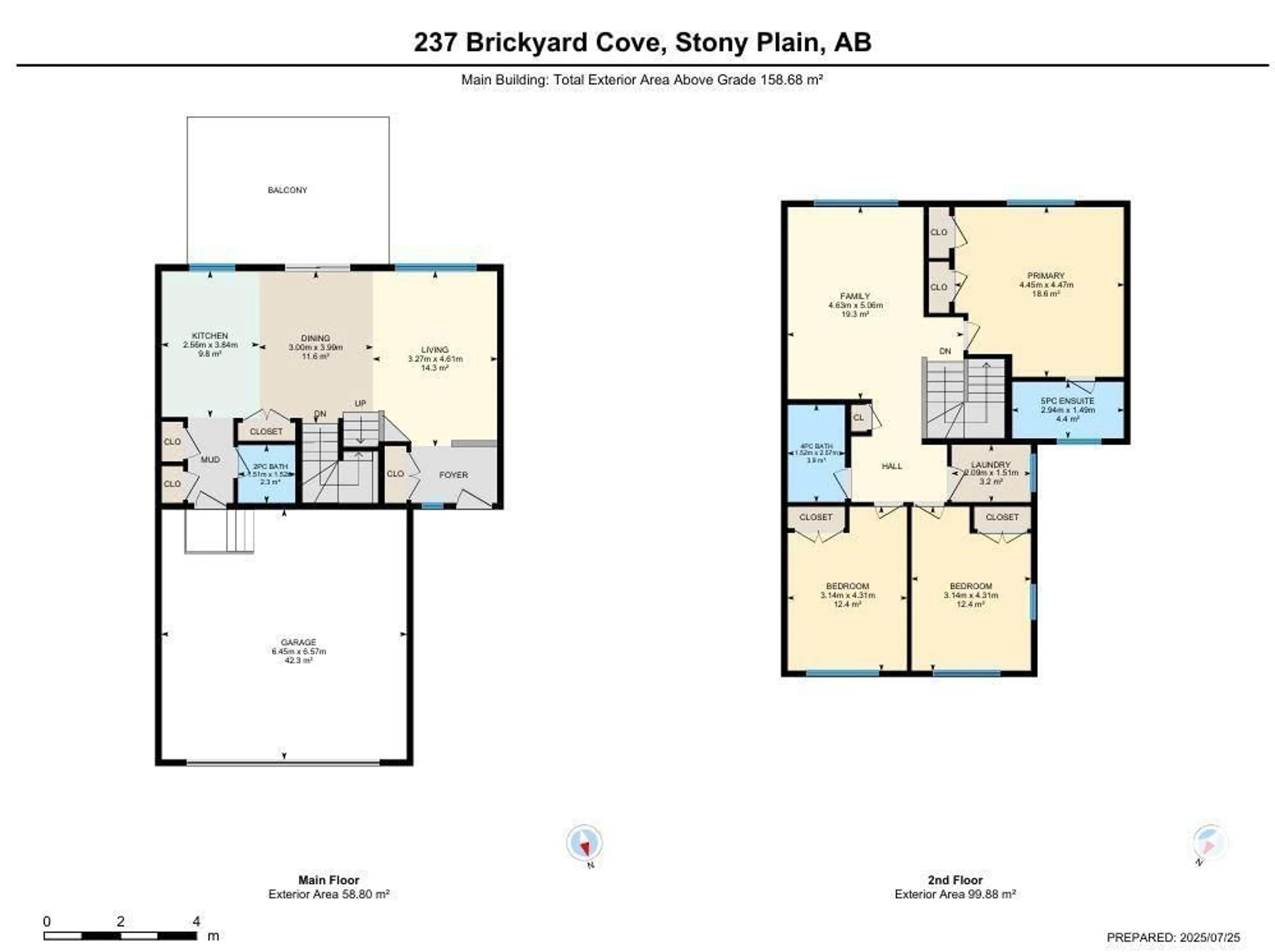 Floor plan for 237 BRICKYARD CV, Stony Plain Alberta T7Z0L1