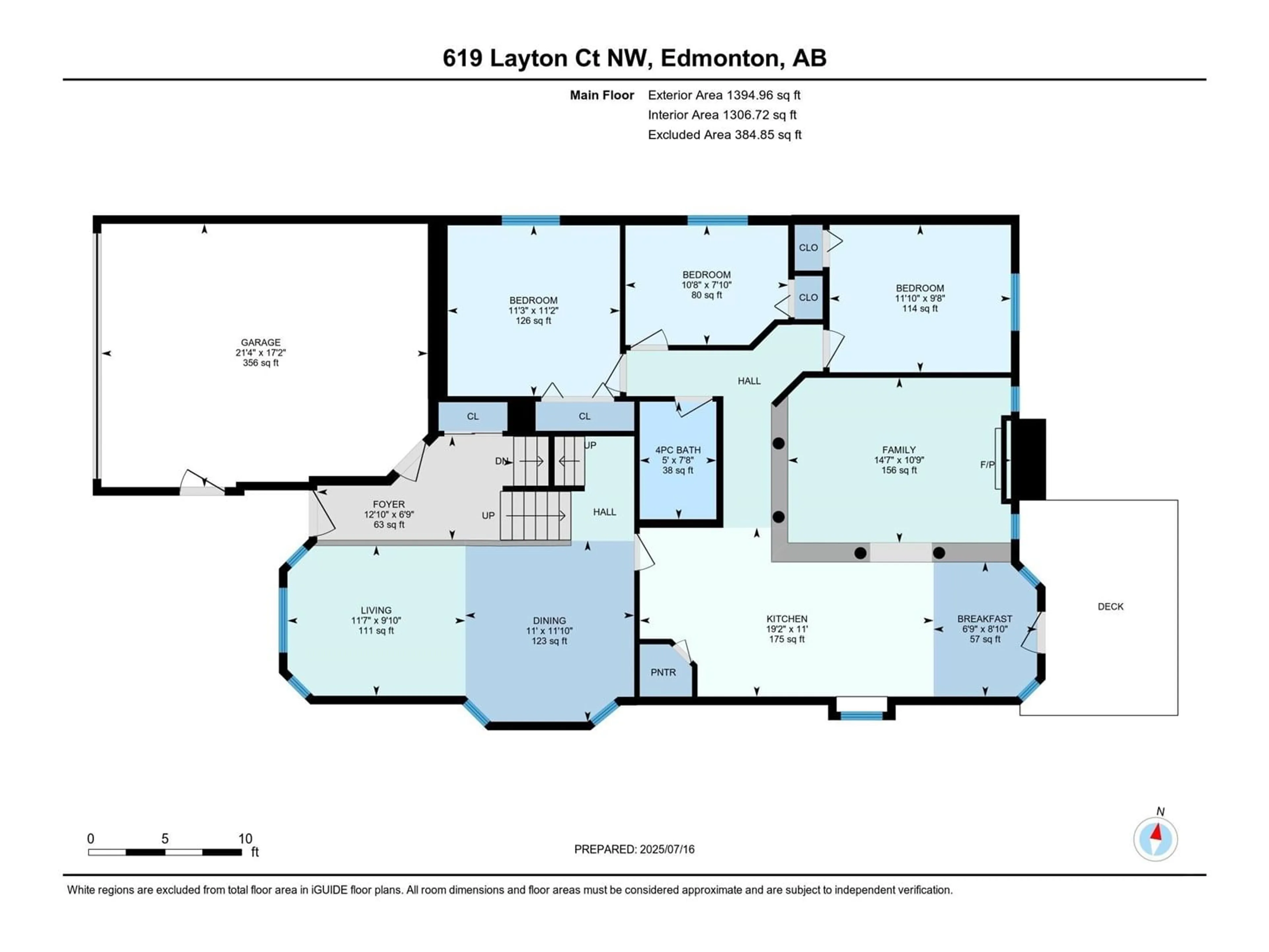 Floor plan for 619 LAYTON CO, Edmonton Alberta T6R2S9