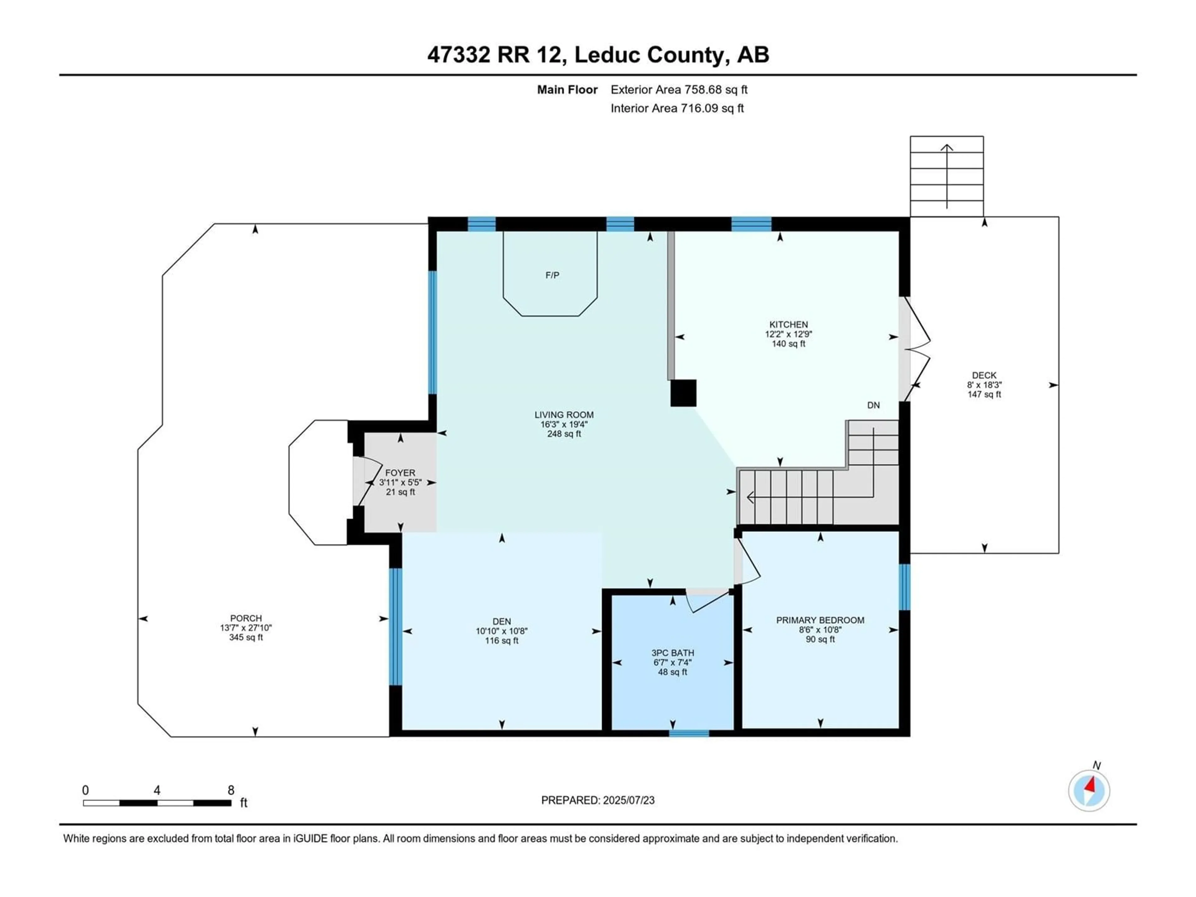 Floor plan for 47332 RGE ROAD 12, Rural Leduc County Alberta T0C2P0