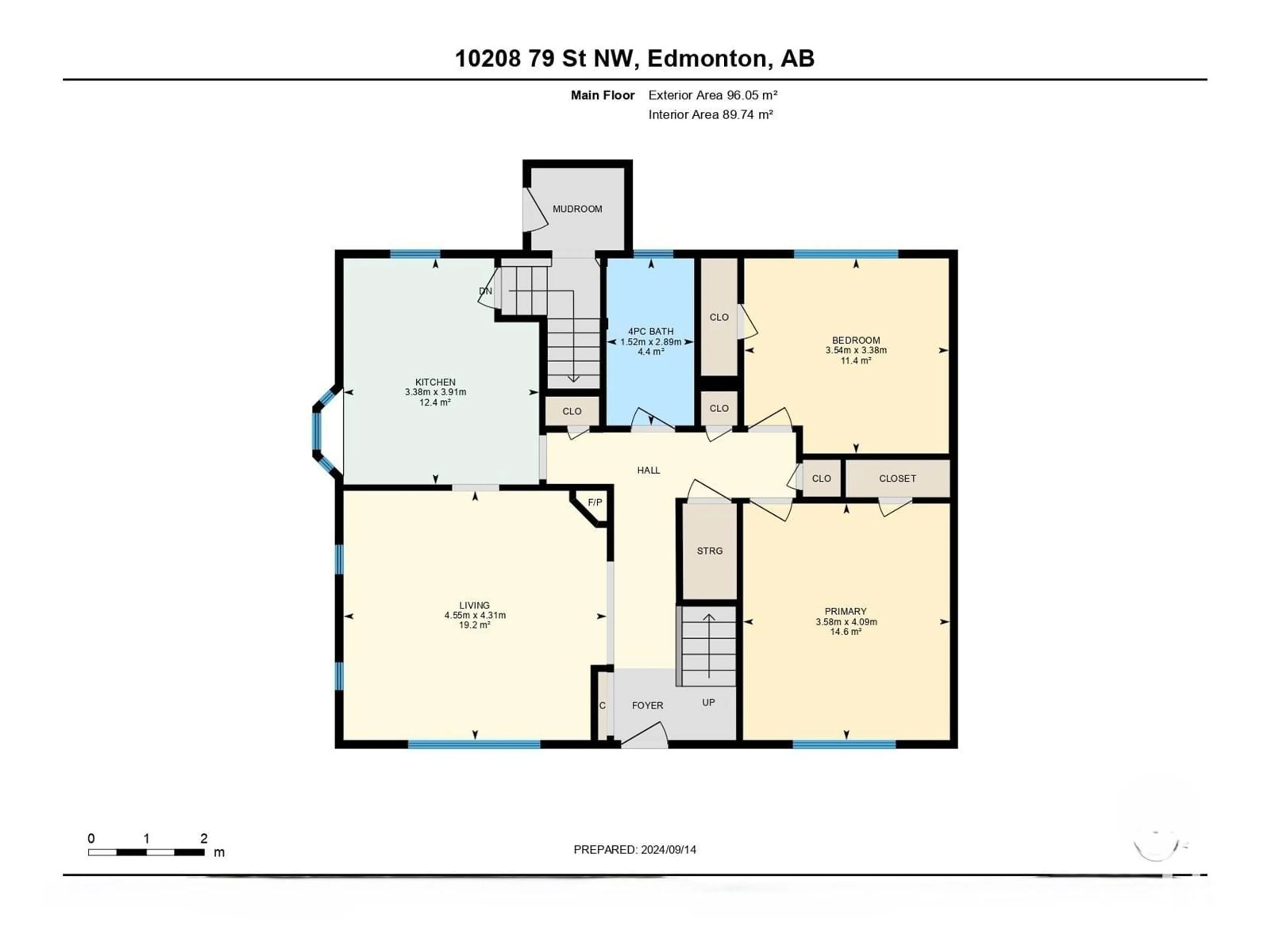 Floor plan for NW - 10208 79 ST, Edmonton Alberta T6A3G5