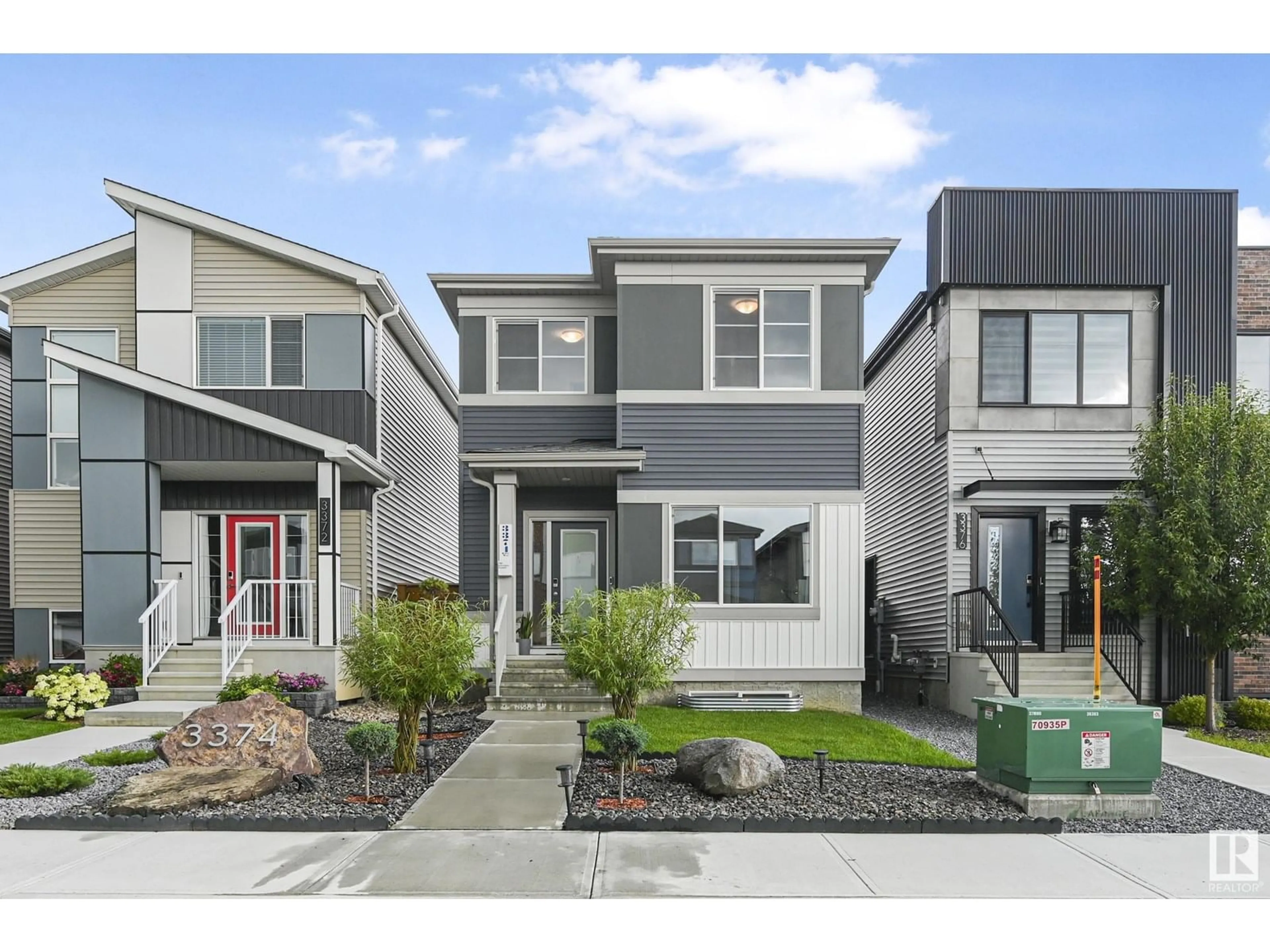 Home with vinyl exterior material, street for SW - 3374 KULAY WY, Edmonton Alberta T6W4Z4