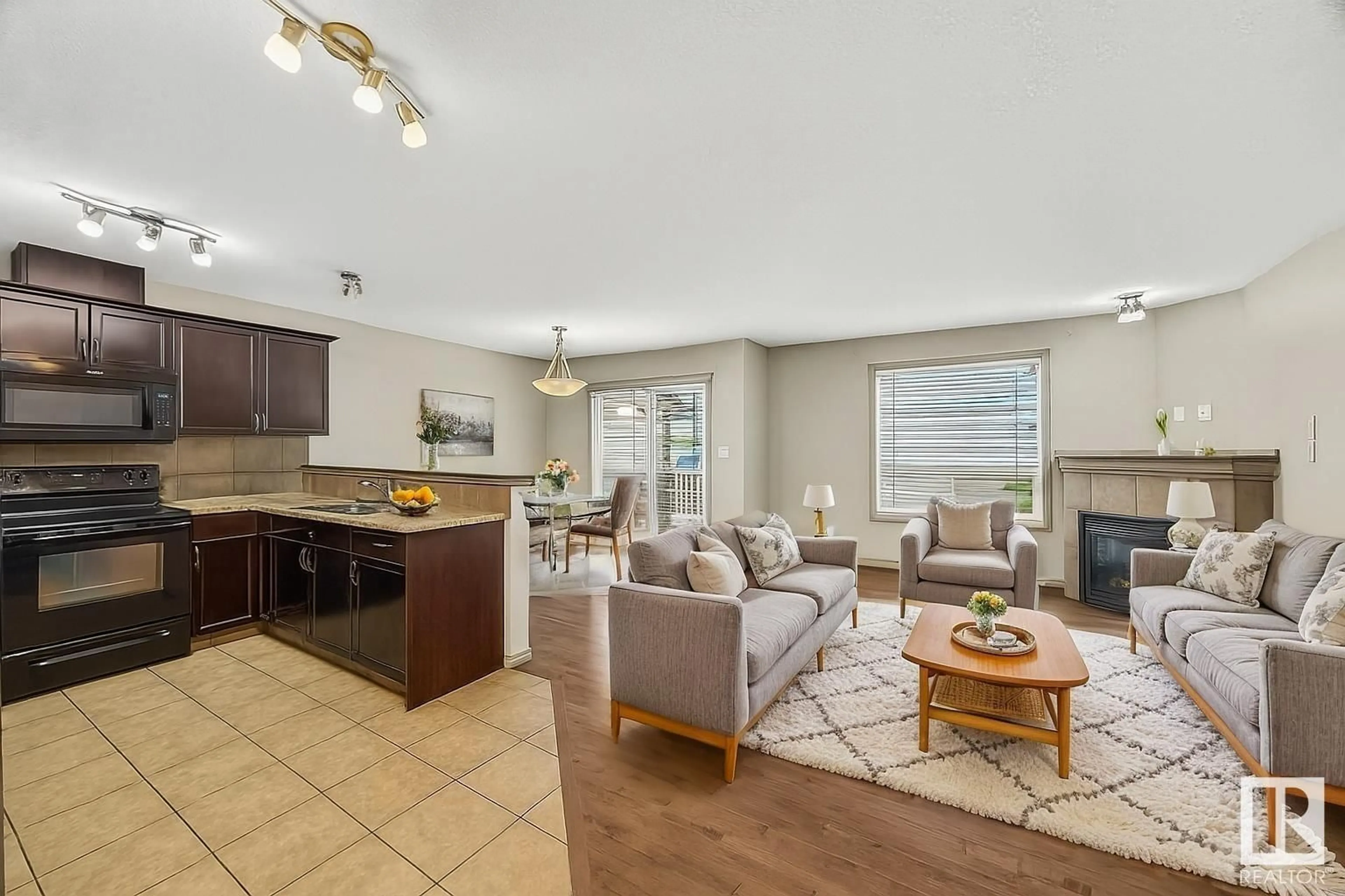 Living room with furniture, unknown for #30 - 5120 164 AV, Edmonton Alberta T5Y0L7