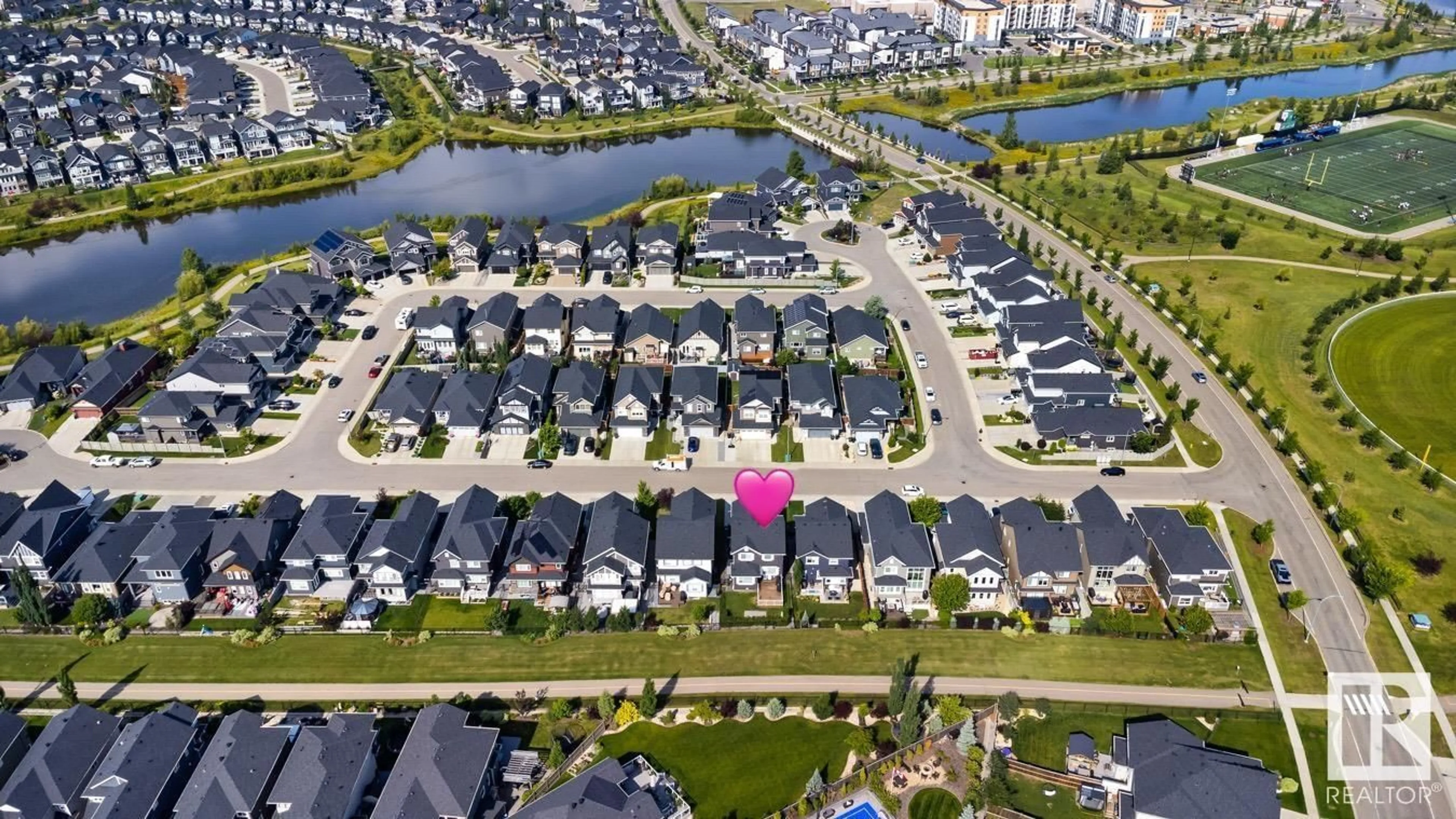 A pic from outside/outdoor area/front of a property/back of a property/a pic from drone, unknown for 104 ALDRIDGE CR, Sherwood Park Alberta T8H0Y2