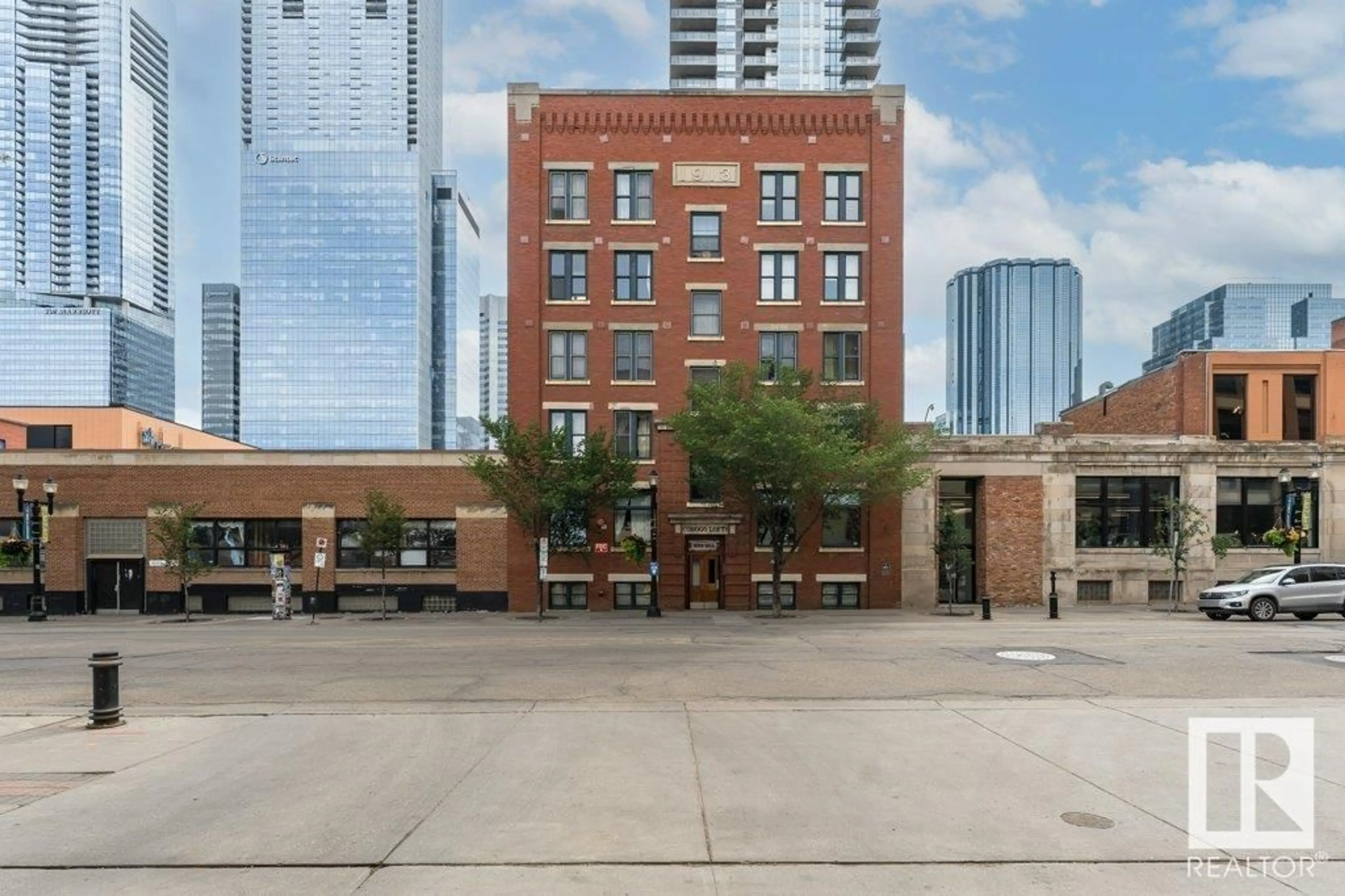 Patio, building for #002 - 10249 104 ST, Edmonton Alberta T5J1B1