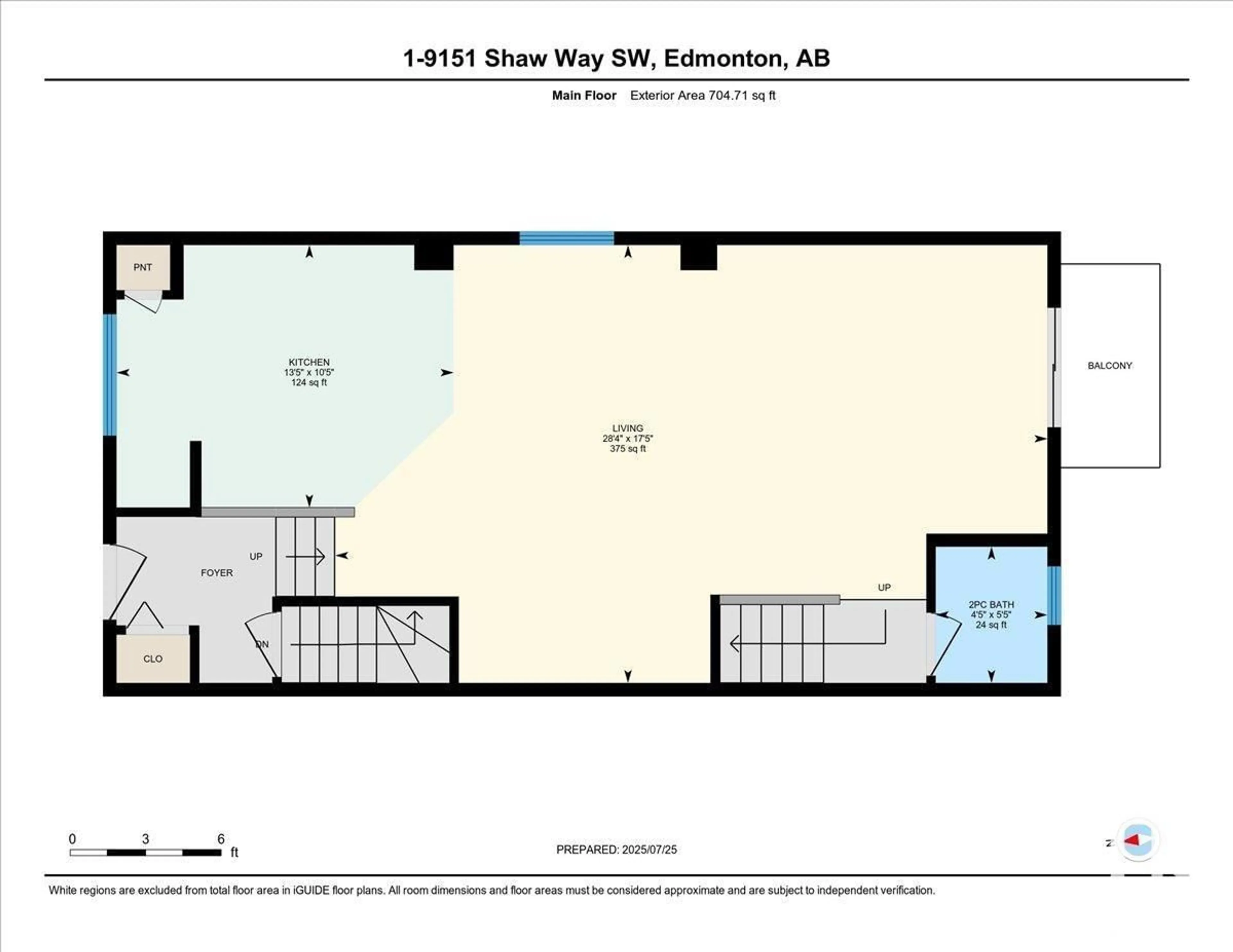 Floor plan for 9151 SHAW WY, Edmonton Alberta T6X1W7