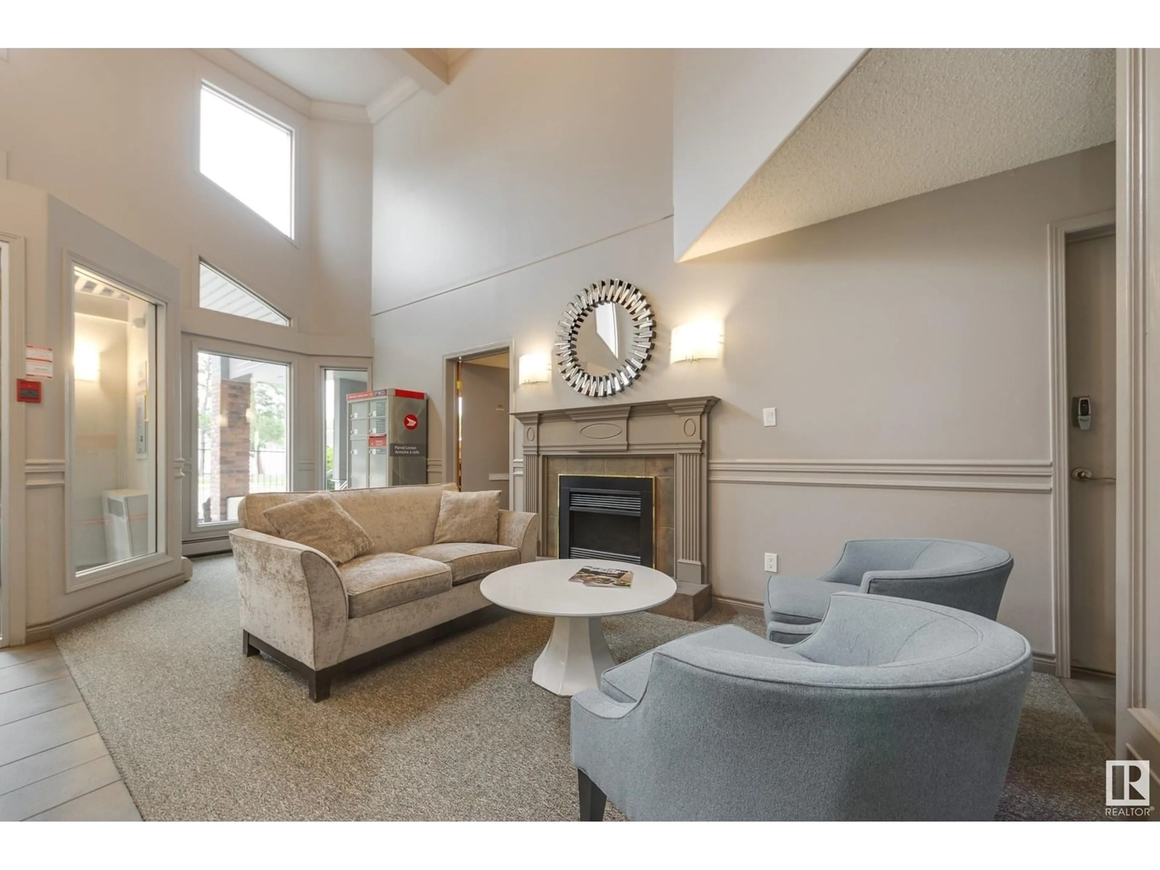 Living room with furniture, unknown for #502 - 7905 96 ST, Edmonton Alberta T6C4R3