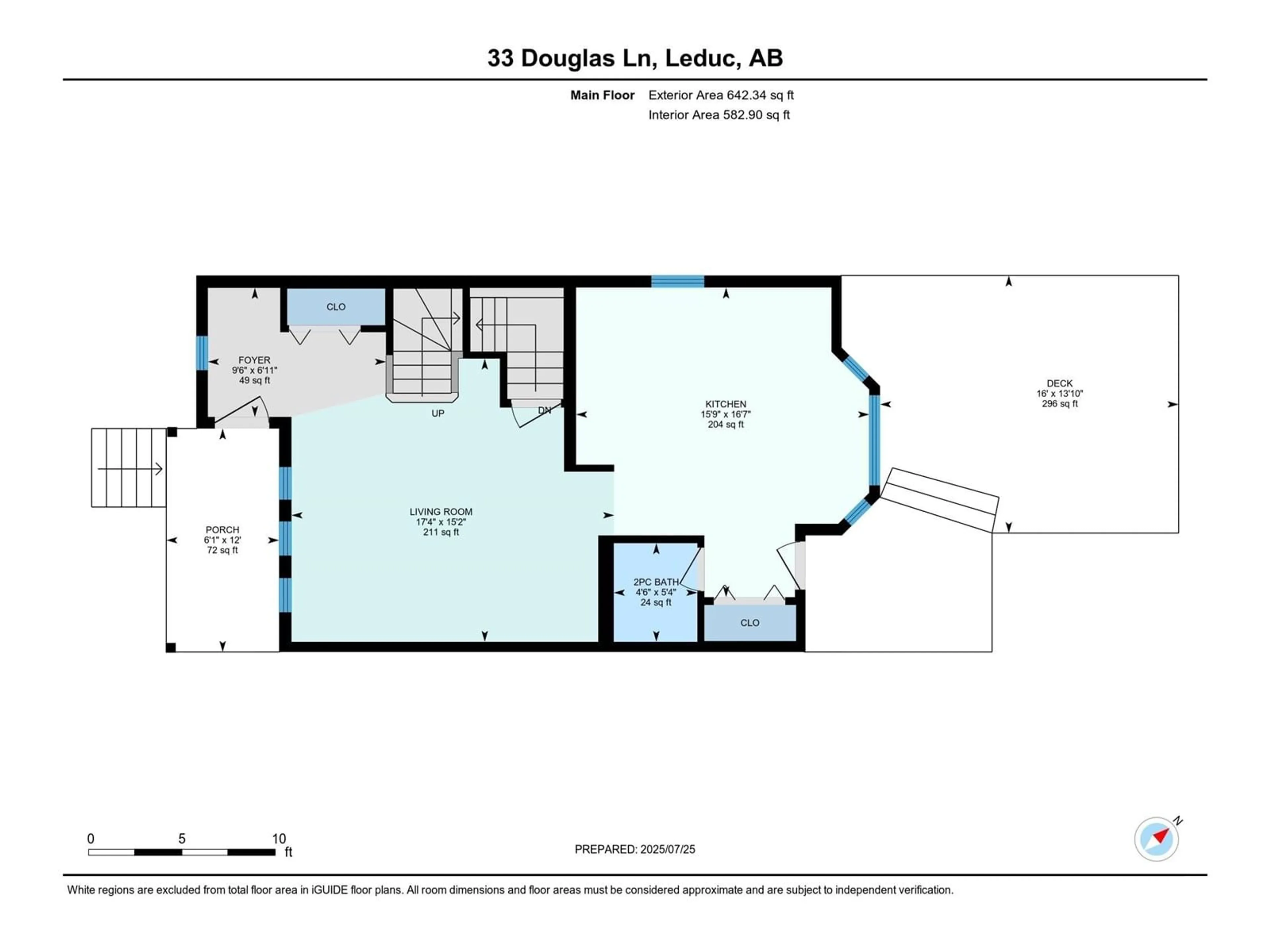Floor plan for 33 DOUGLAS LN, Leduc Alberta T9E8P5