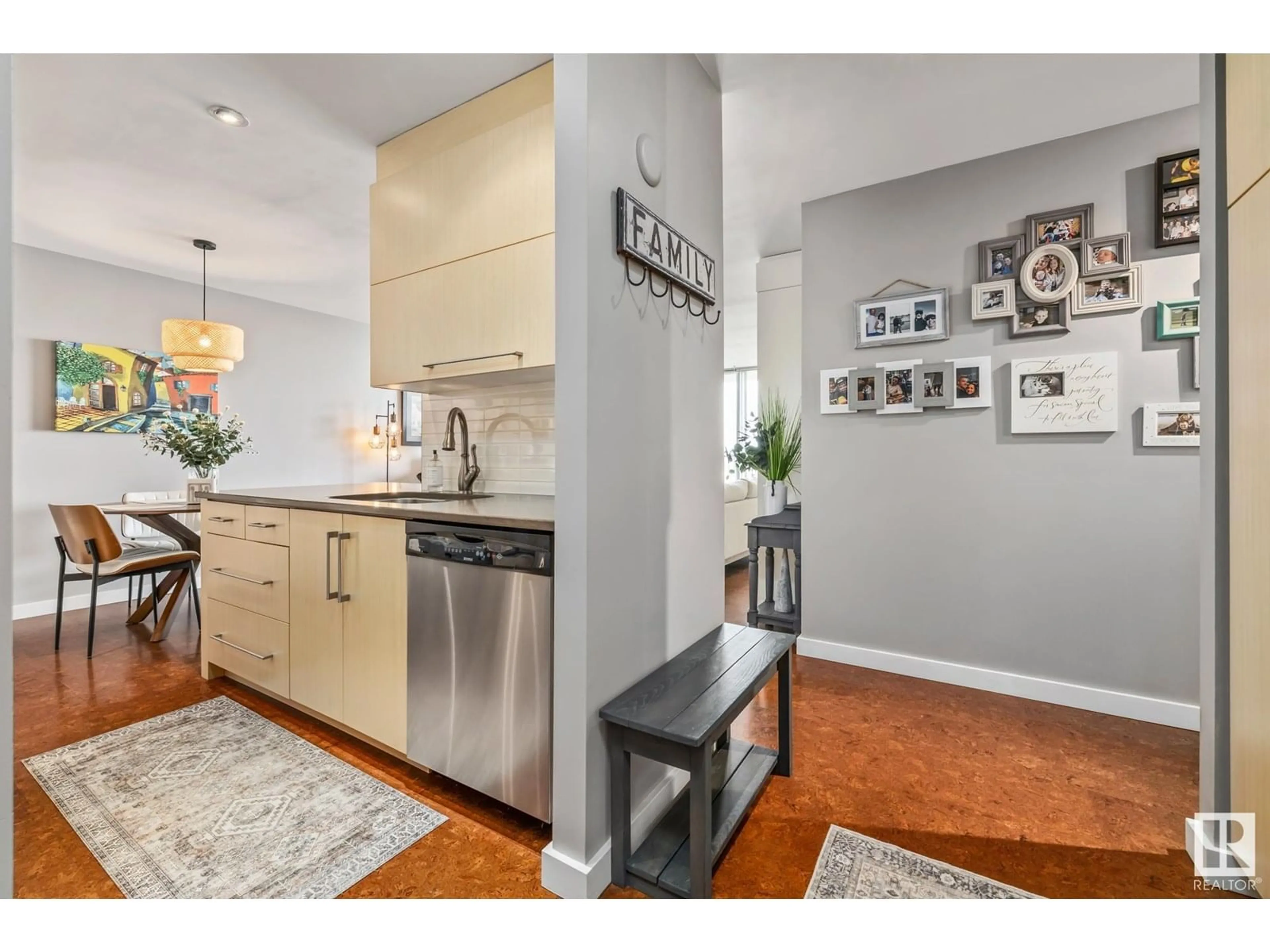 Open concept kitchen, unknown for 1605 99 AV NW, Edmonton Alberta T5K0H2