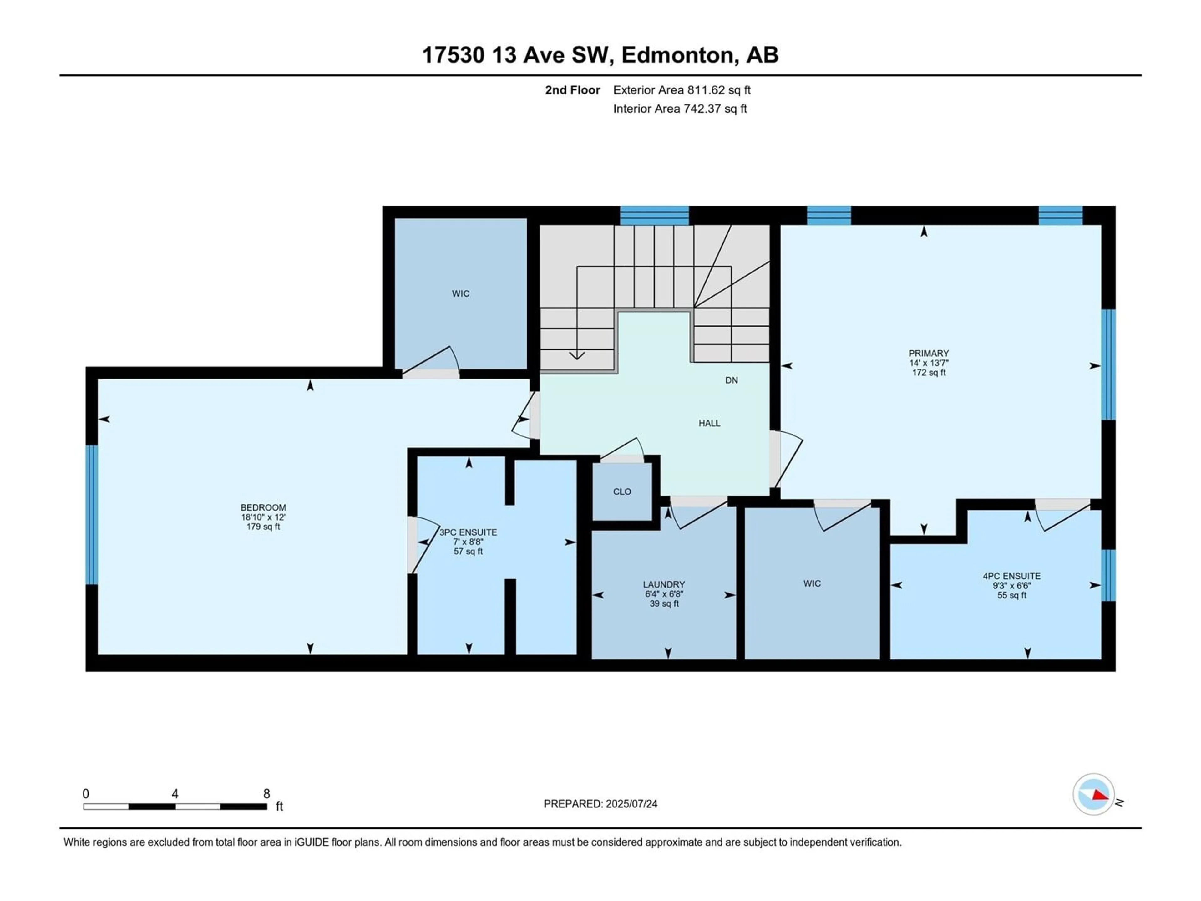 Floor plan for SW - 17530 13 AV, Edmonton Alberta T6W2J8