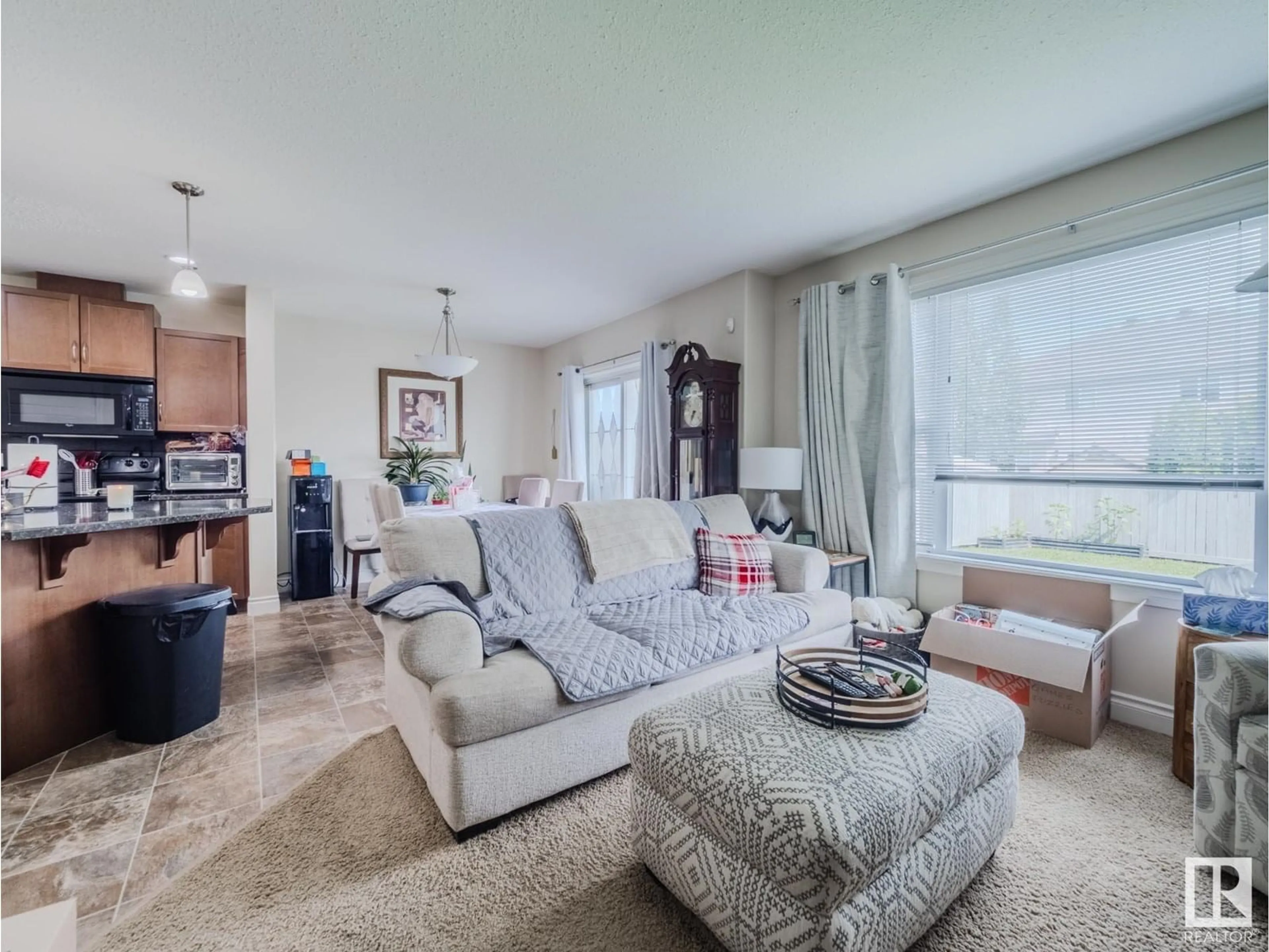 Living room with furniture, unknown for 74 RED CANYON WY, Fort Saskatchewan Alberta T8L0E7