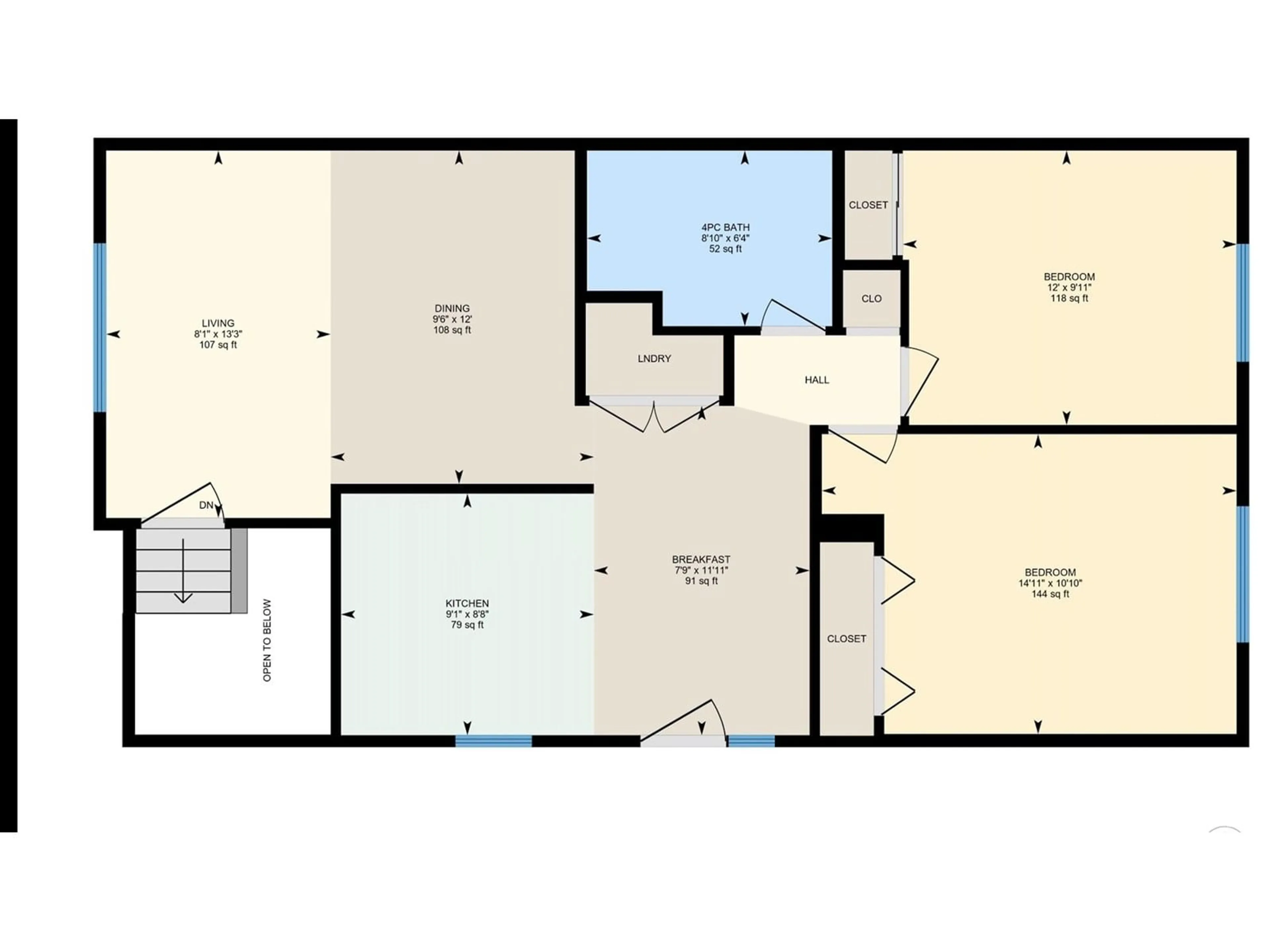 Floor plan for 3708 12 AV, Edmonton Alberta T6L3B2