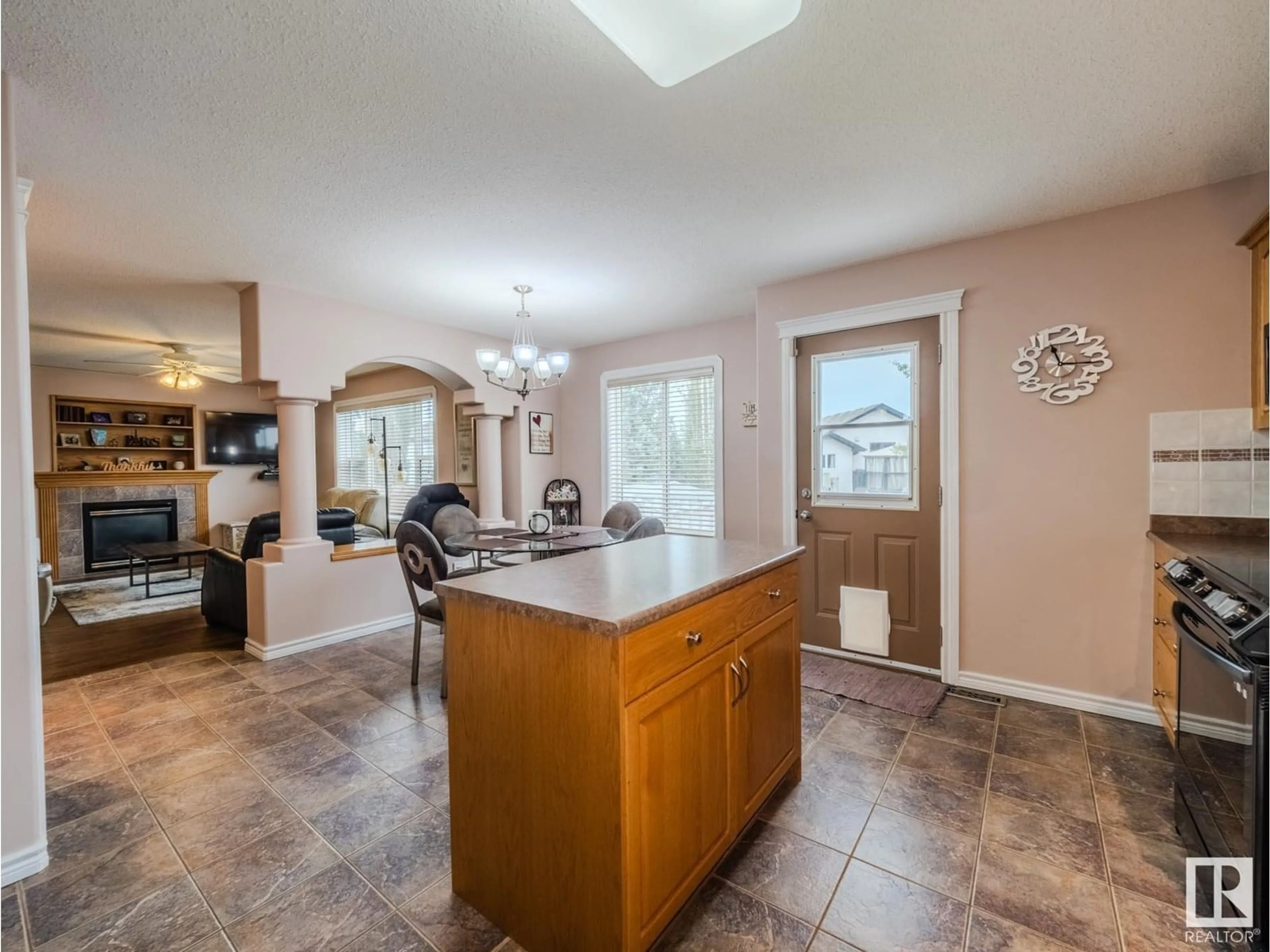 Open concept kitchen, ceramic/tile floor for 212 NEWCASTLE CR, Sherwood Park Alberta T8A6K9