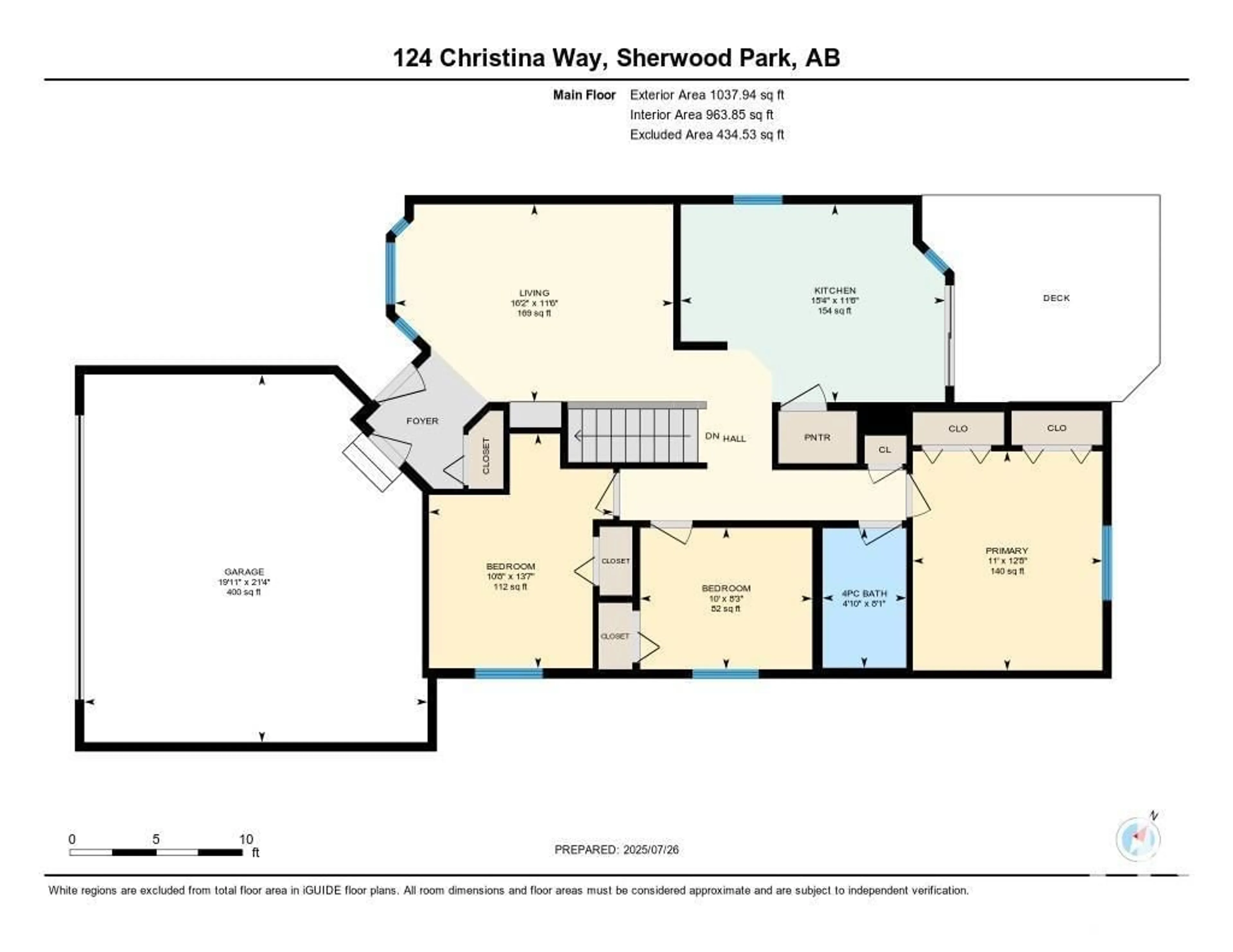 Floor plan for 124 CHRISTINA WY, Sherwood Park Alberta T8H2K5