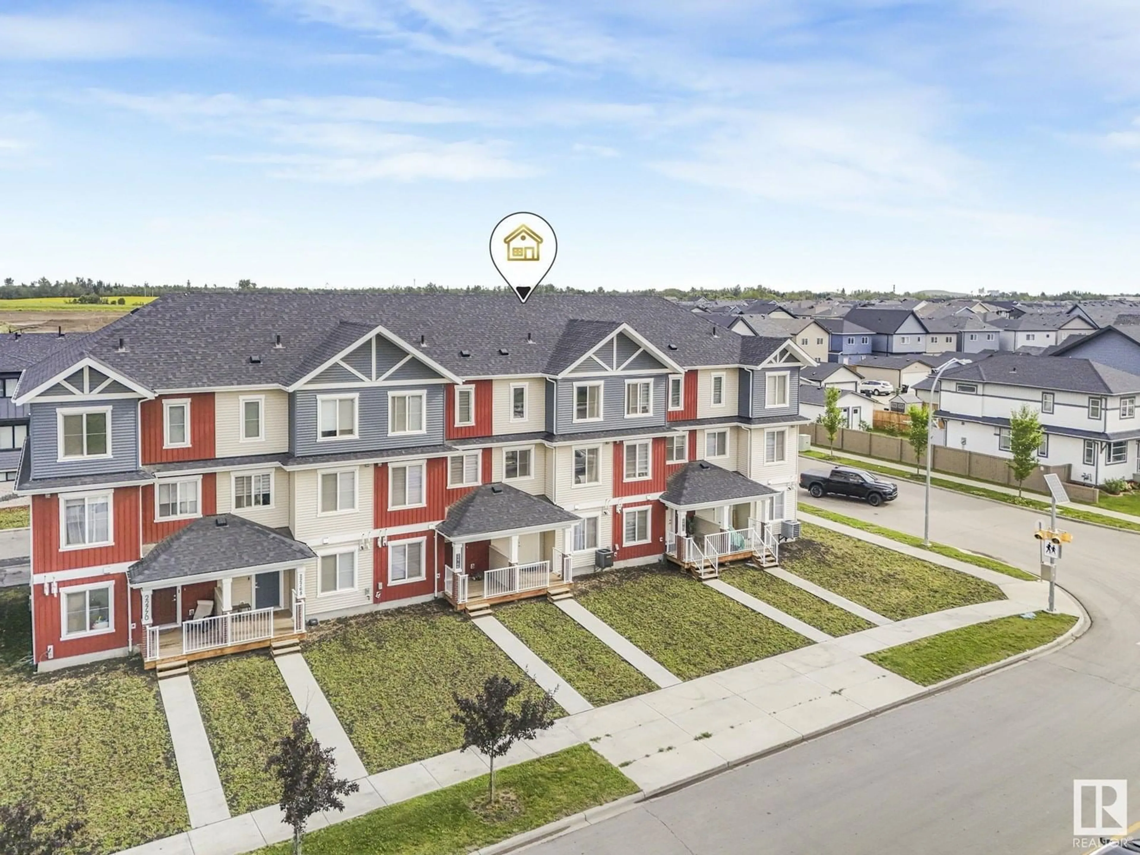 A pic from outside/outdoor area/front of a property/back of a property/a pic from drone, street for NW - 22764 97 AV, Edmonton Alberta T5T7S6