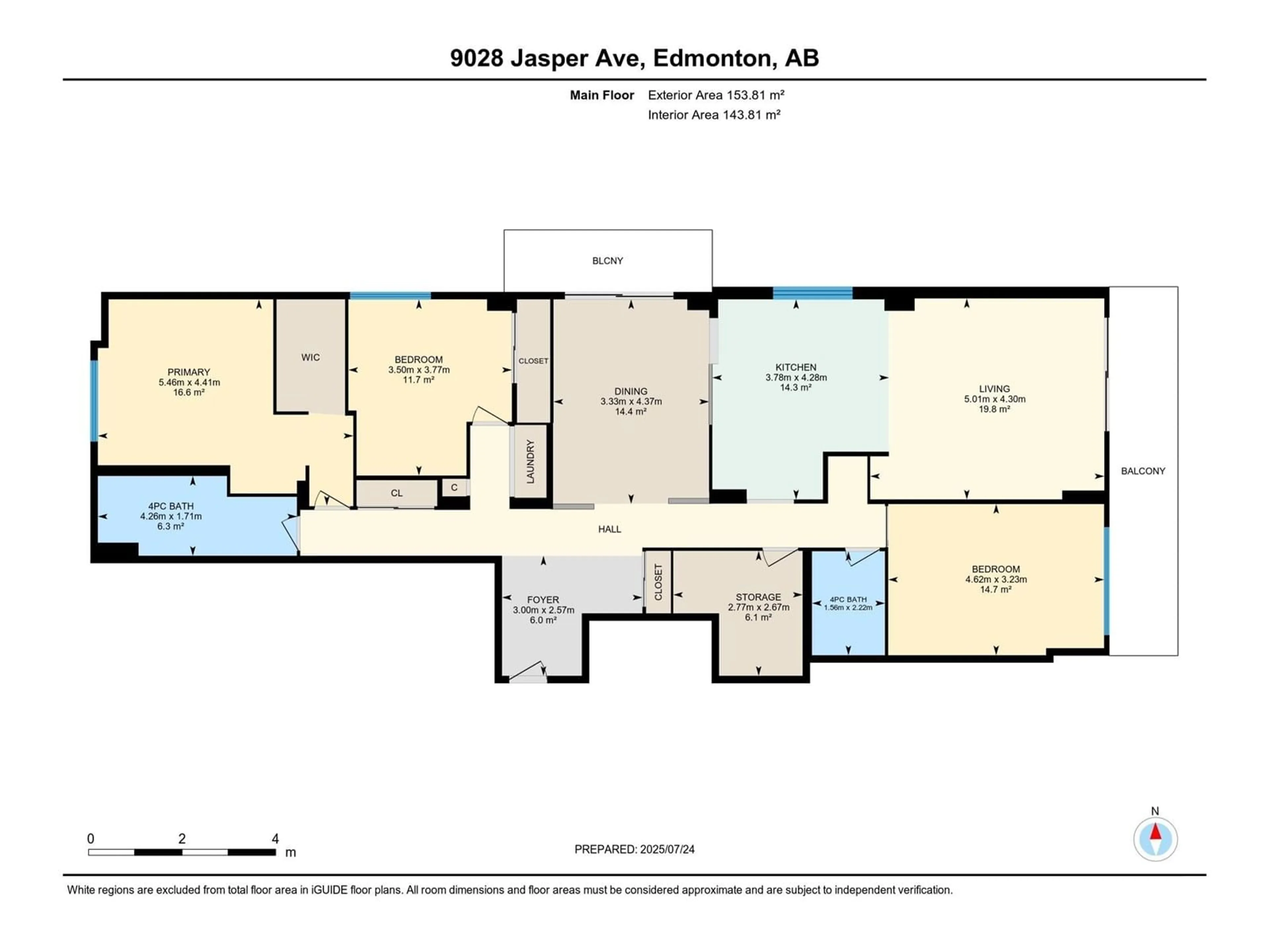 Floor plan for PH4 - 9028 JASPER AV, Edmonton Alberta T5H3Y6