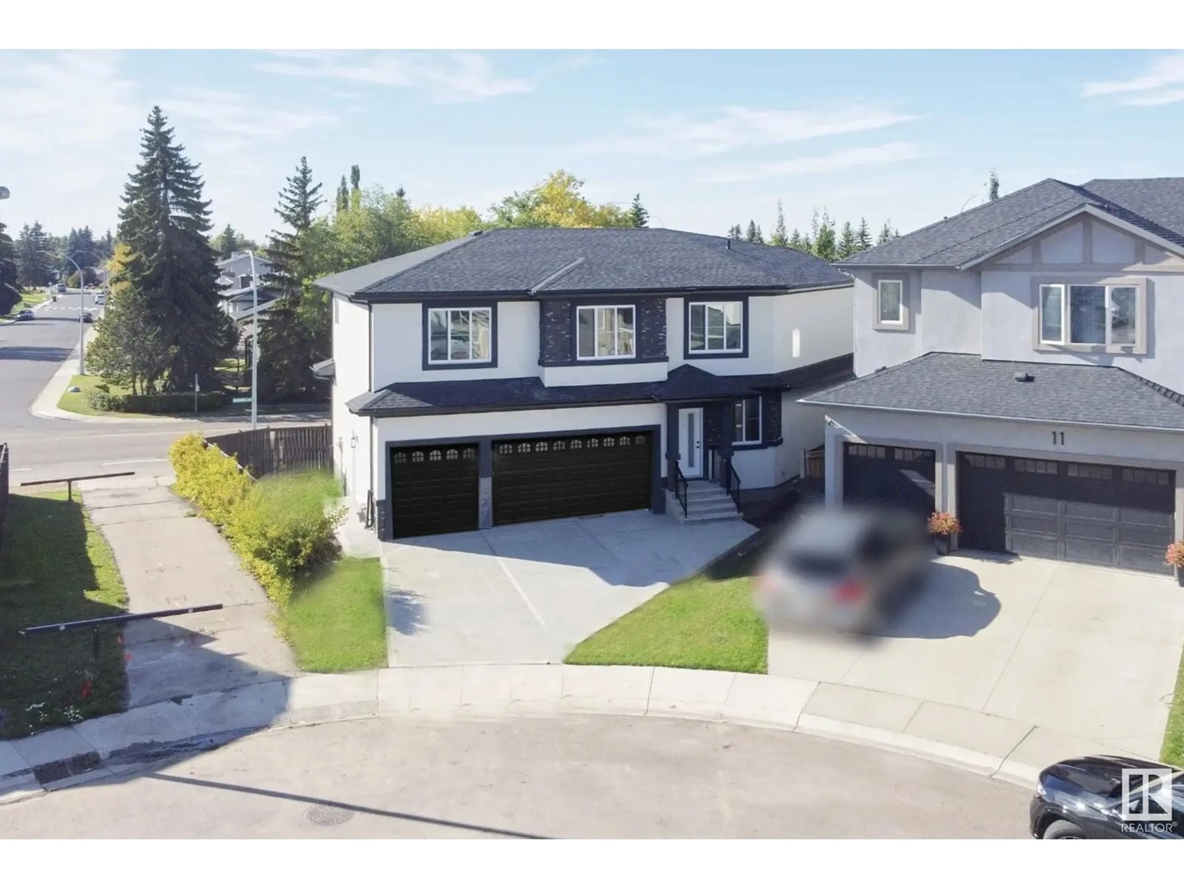 A pic from outside/outdoor area/front of a property/back of a property/a pic from drone, street for 9 GALLOWAY ST, Sherwood Park Alberta T8A4X6