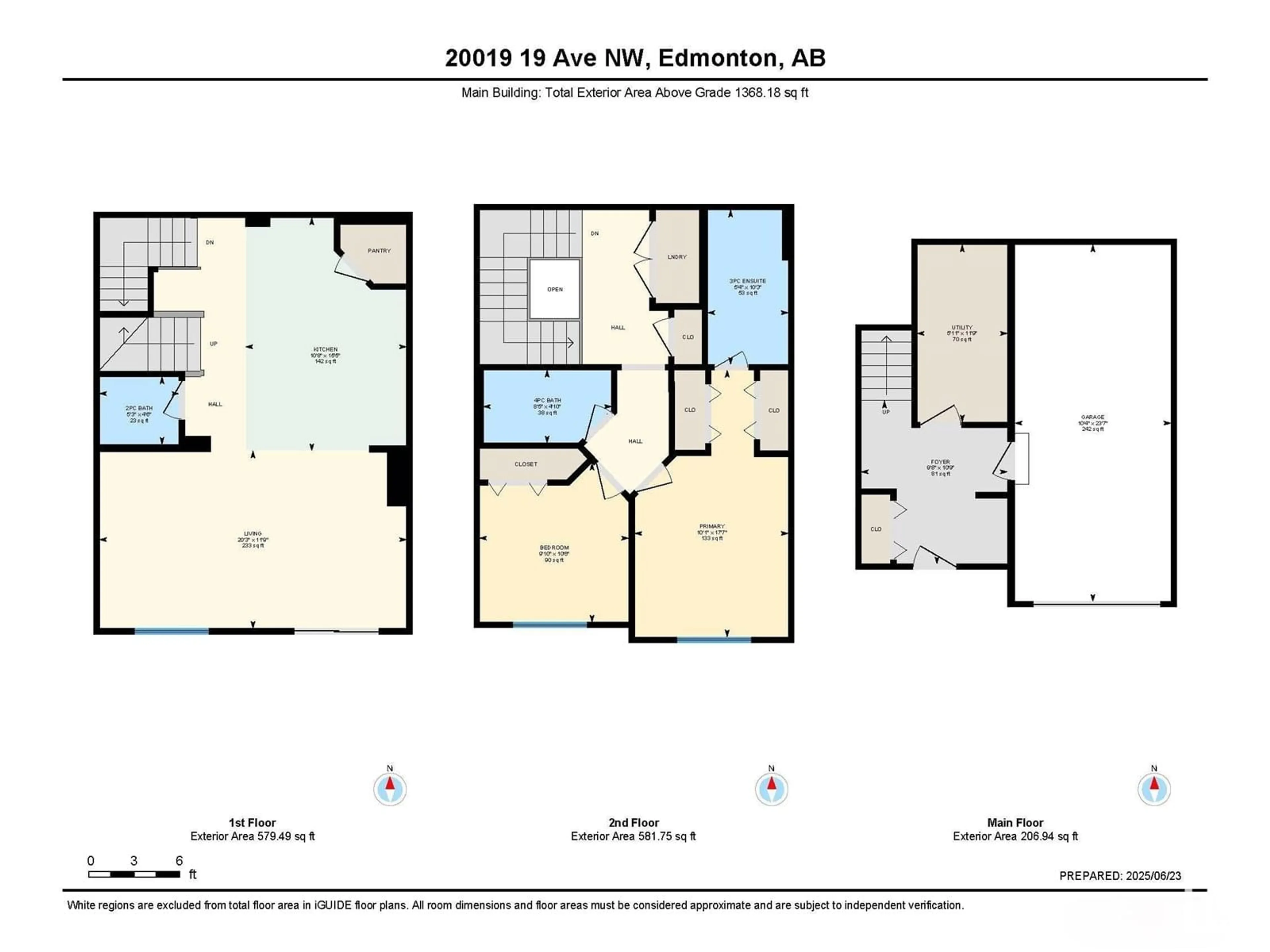Floor plan for NW - 20019 19 AV, Edmonton Alberta T6M0X8