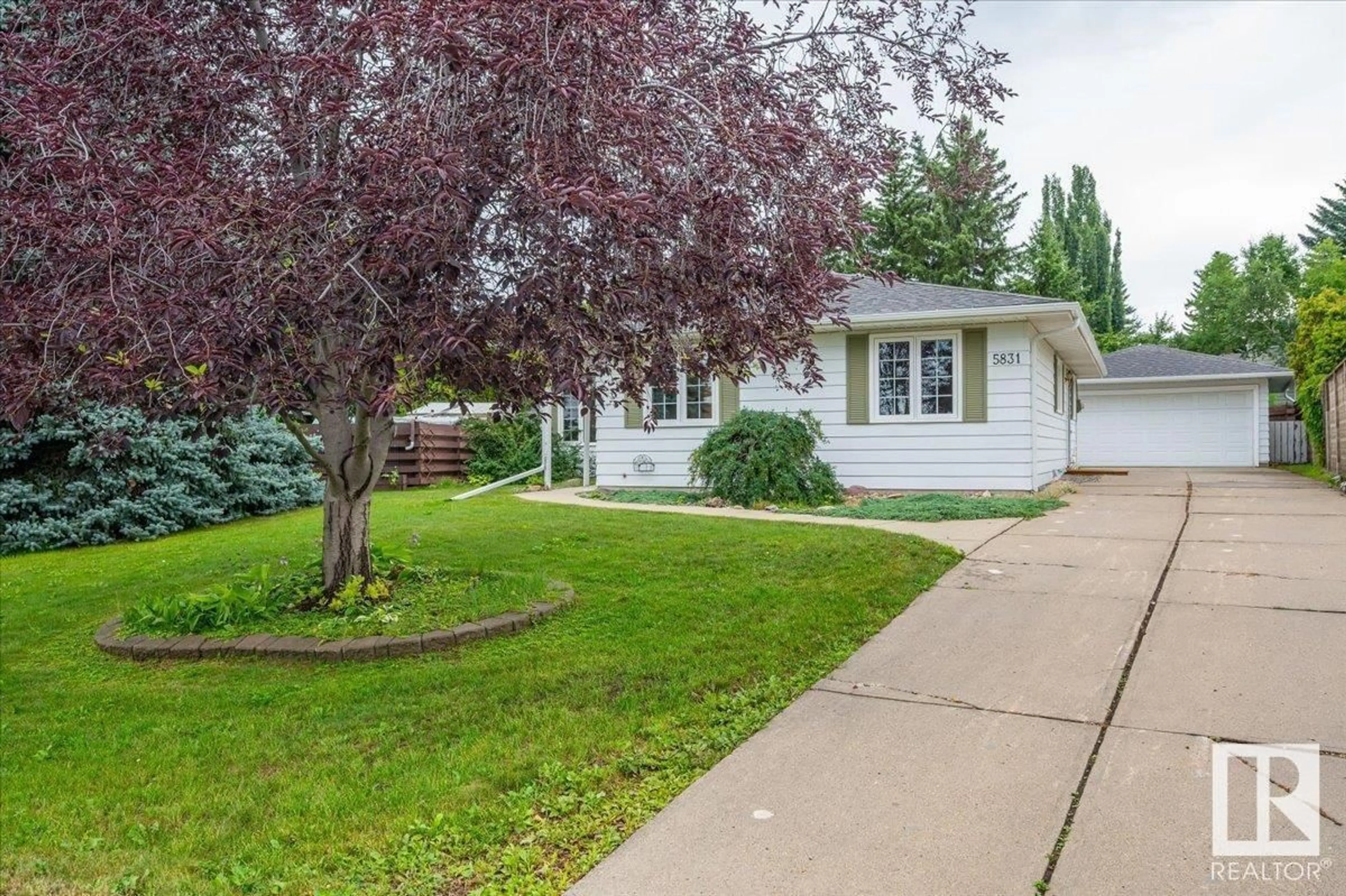 Home with vinyl exterior material, street for 5831 143A ST, Edmonton Alberta T6H4G4