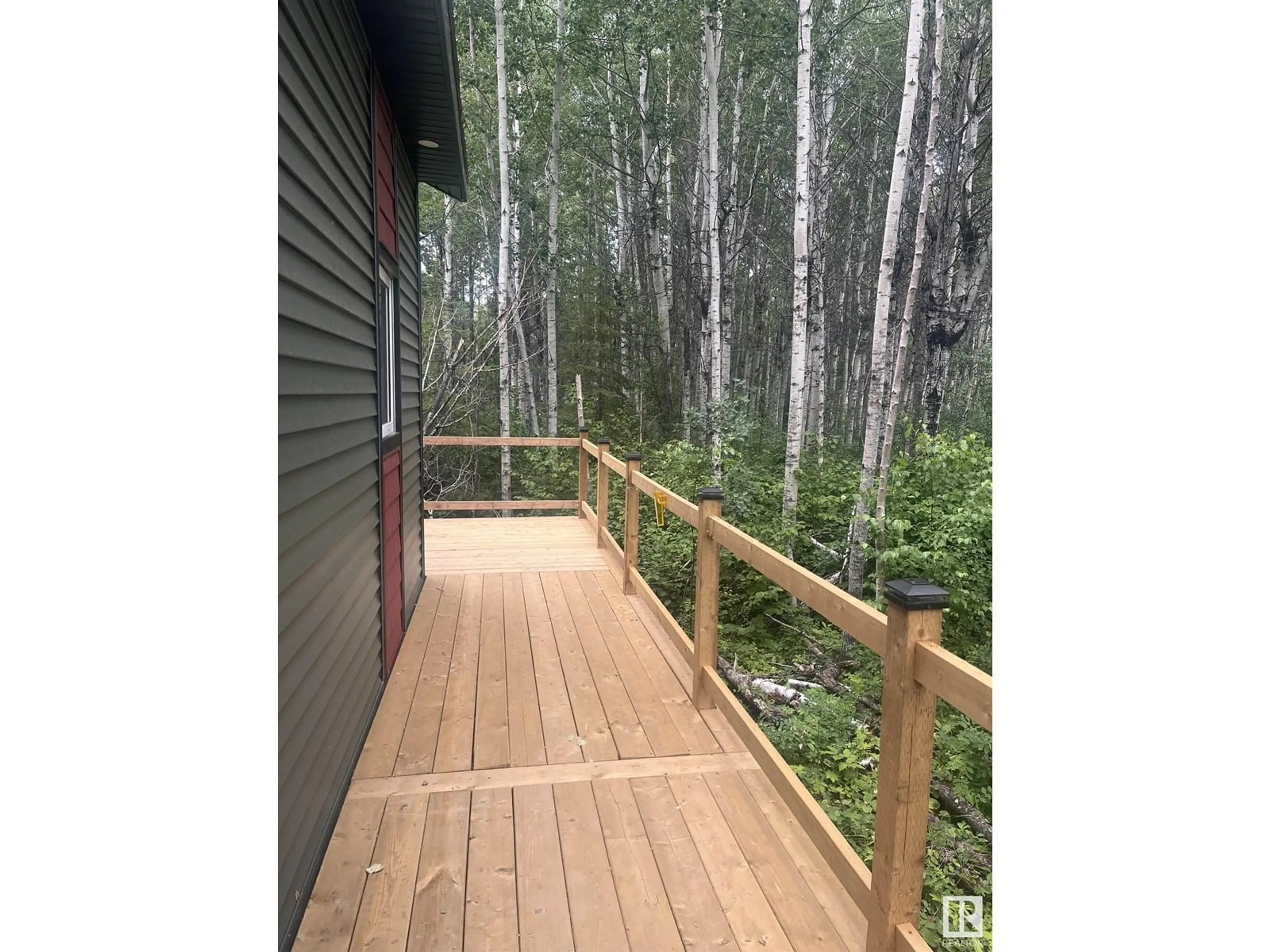 Patio, forest/trees view for 53508 RANGE ROAD 55, Rural Parkland County Alberta T0E0V0