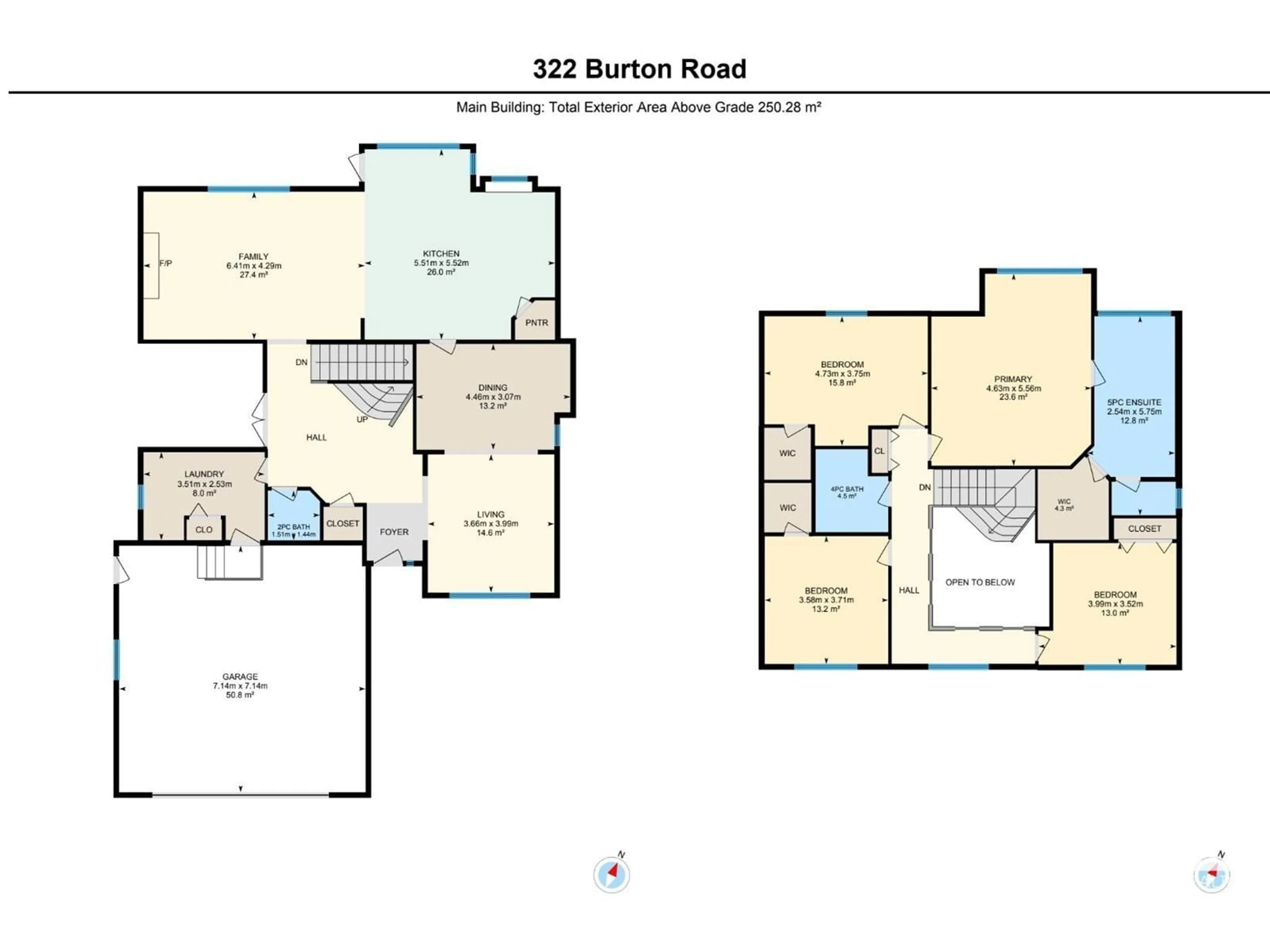 Floor plan for 322 BURTON RD, Edmonton Alberta T6R2G7
