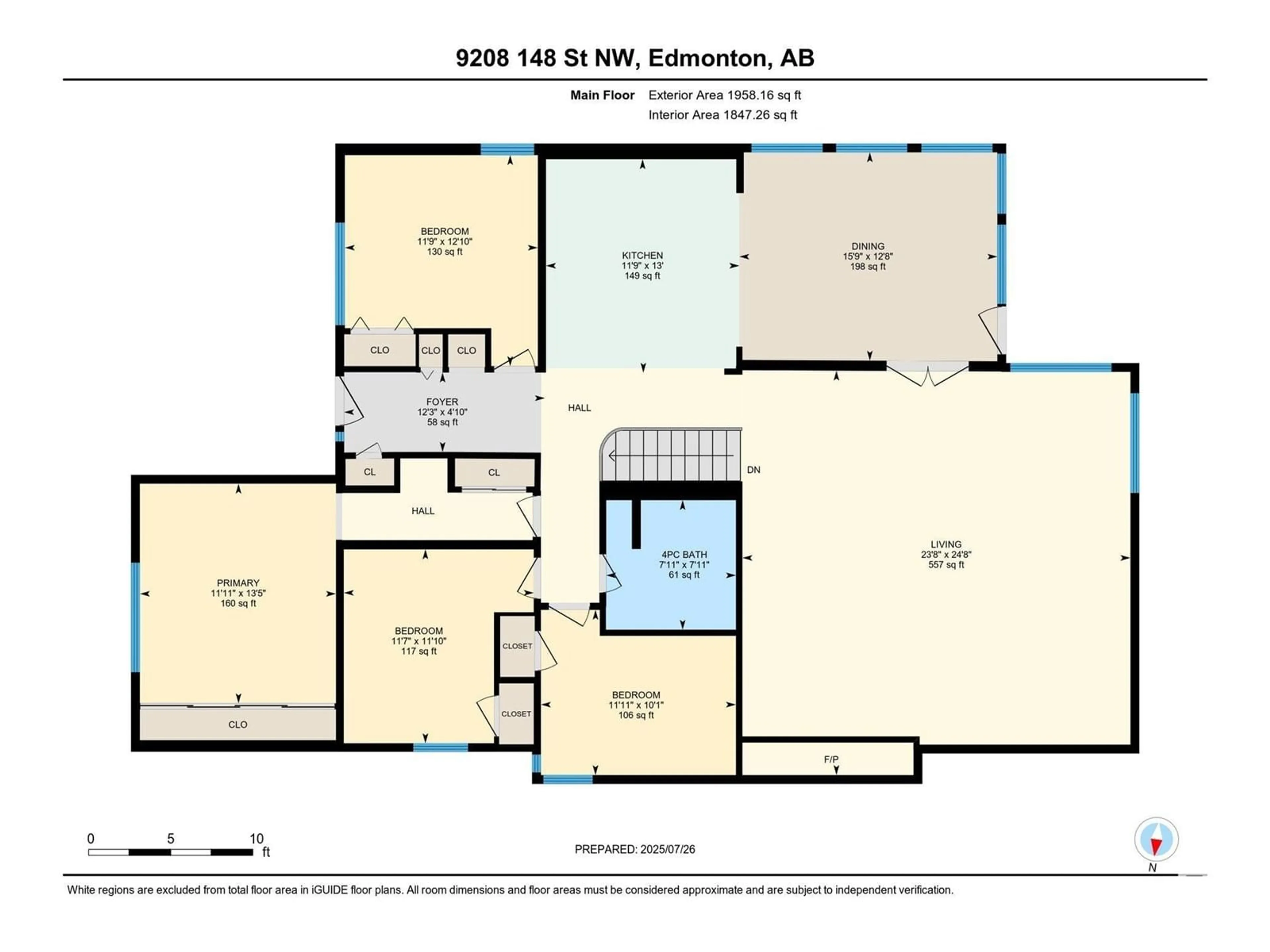 Floor plan for 9208 148 ST, Edmonton Alberta T5R1A3