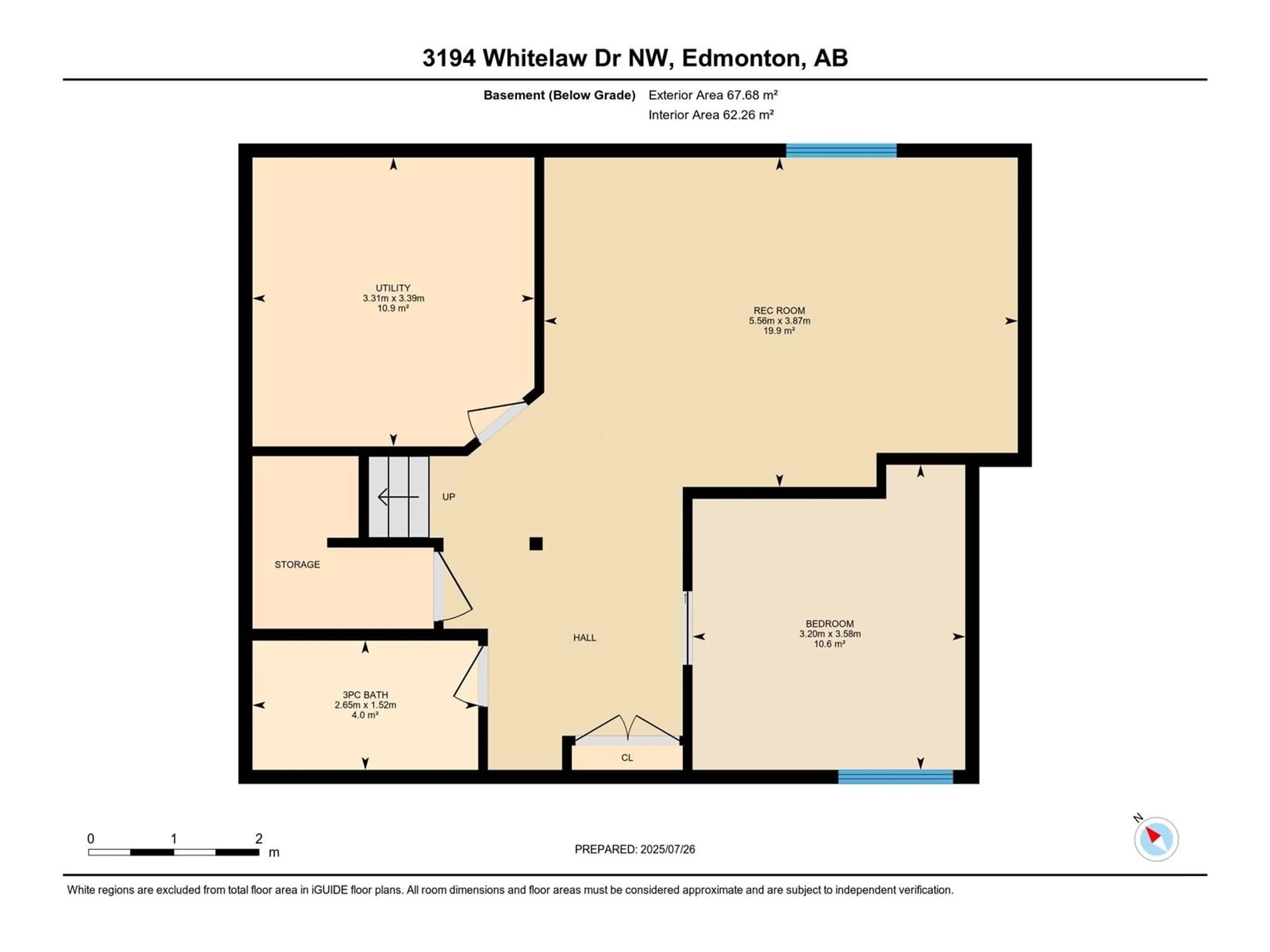 Floor plan for 3194 WHITELAW DR, Edmonton Alberta T6W0P8
