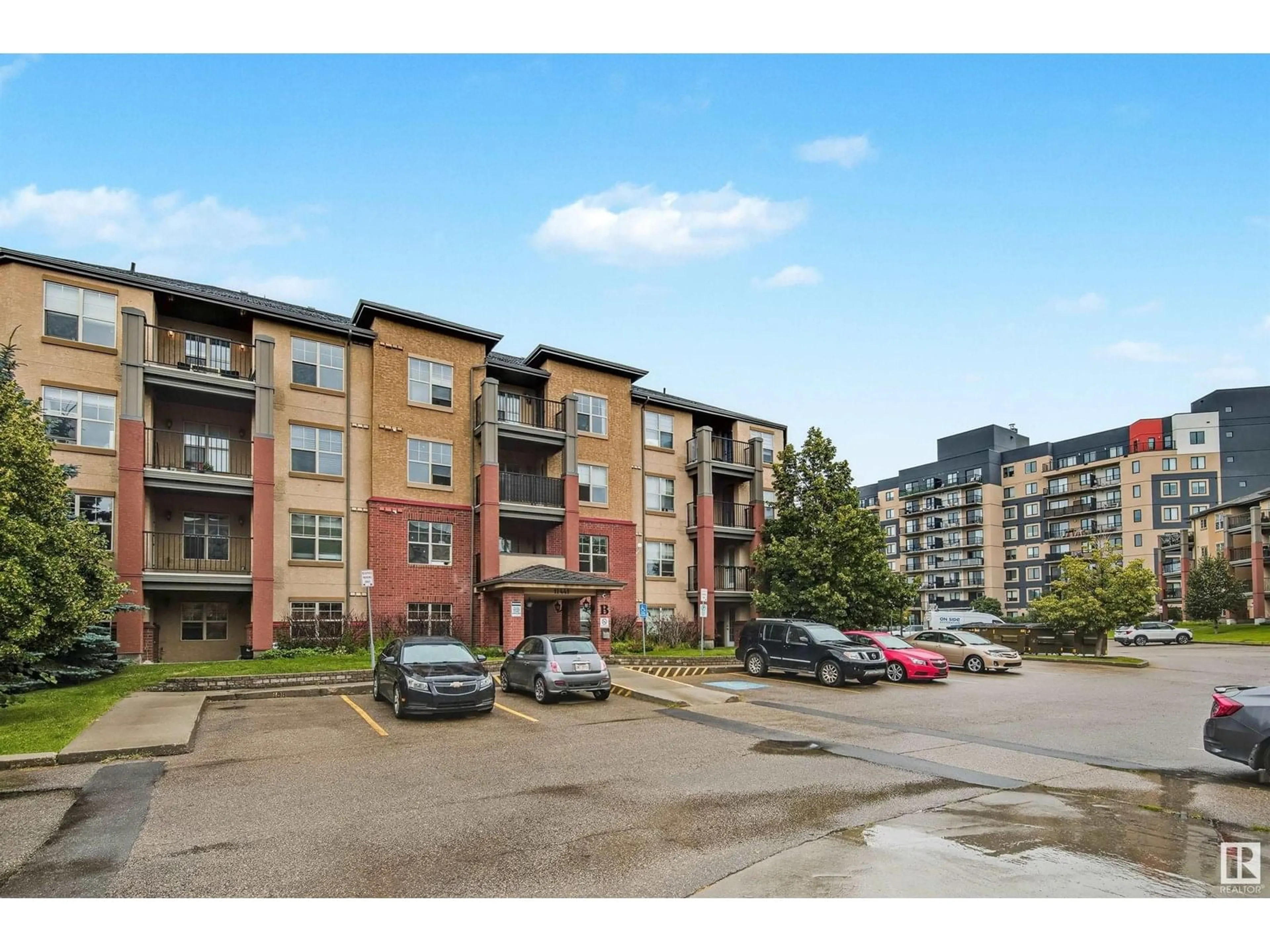 A pic from outside/outdoor area/front of a property/back of a property/a pic from drone, unknown for #211 - 11441 ELLERSLIE RD, Edmonton Alberta T6W1S9
