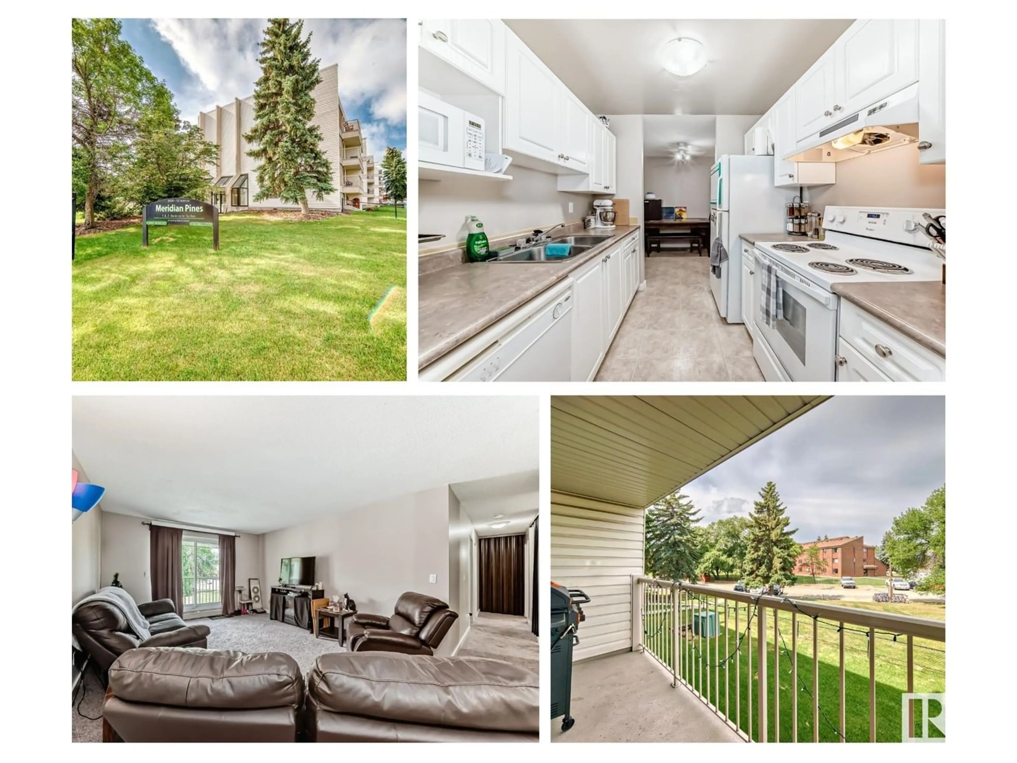 A pic from outside/outdoor area/front of a property/back of a property/a pic from drone, water/lake/river/ocean view for 304 - 4608 52 AV, Stony Plain Alberta T7Z1N7
