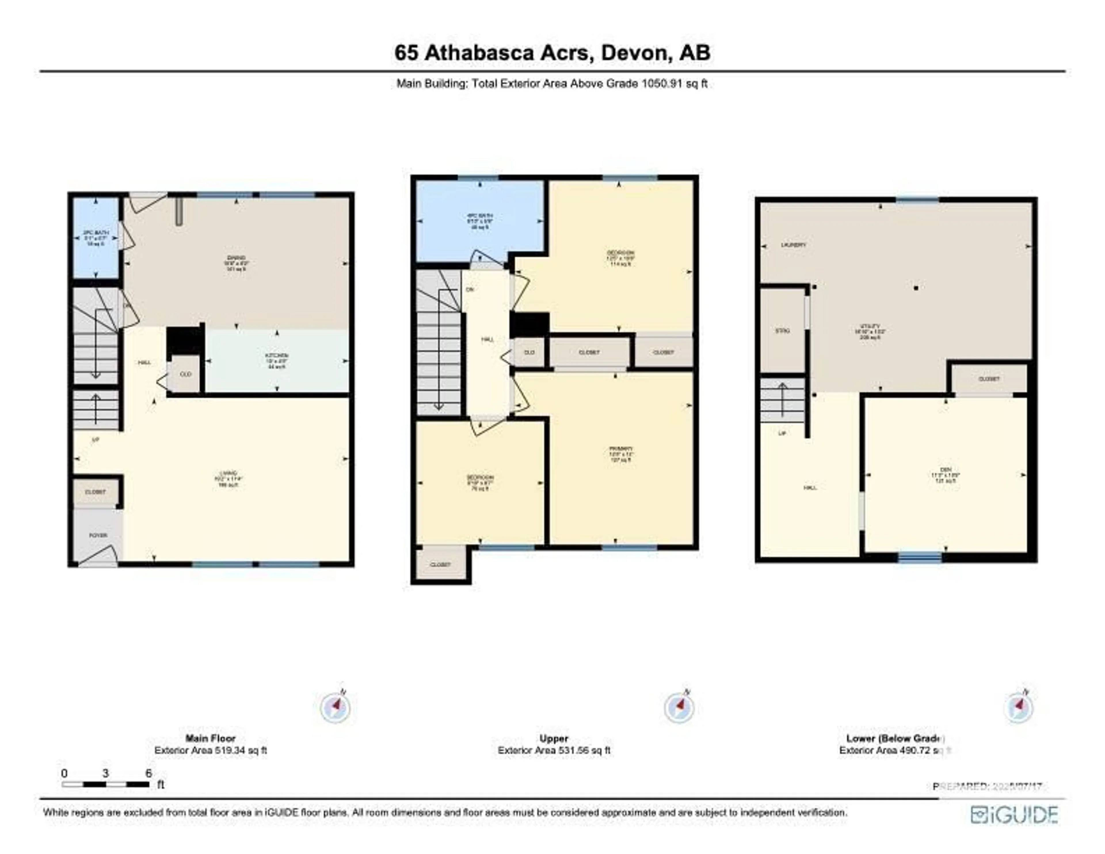Floor plan for 65 ATHABASCA AC, Devon Alberta T9G1L7
