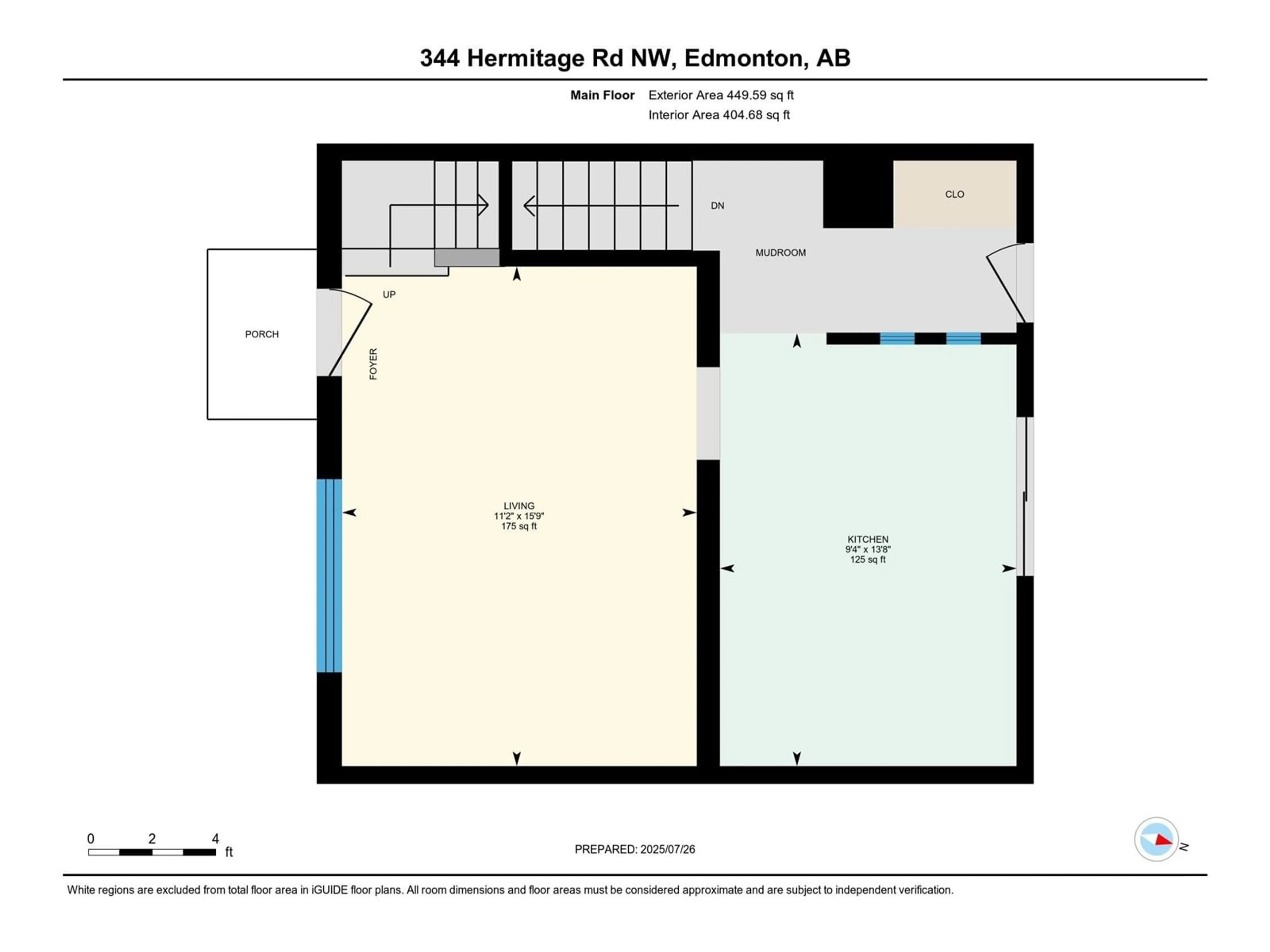 Floor plan for 344 HERMITAGE RD, Edmonton Alberta T5A2S3