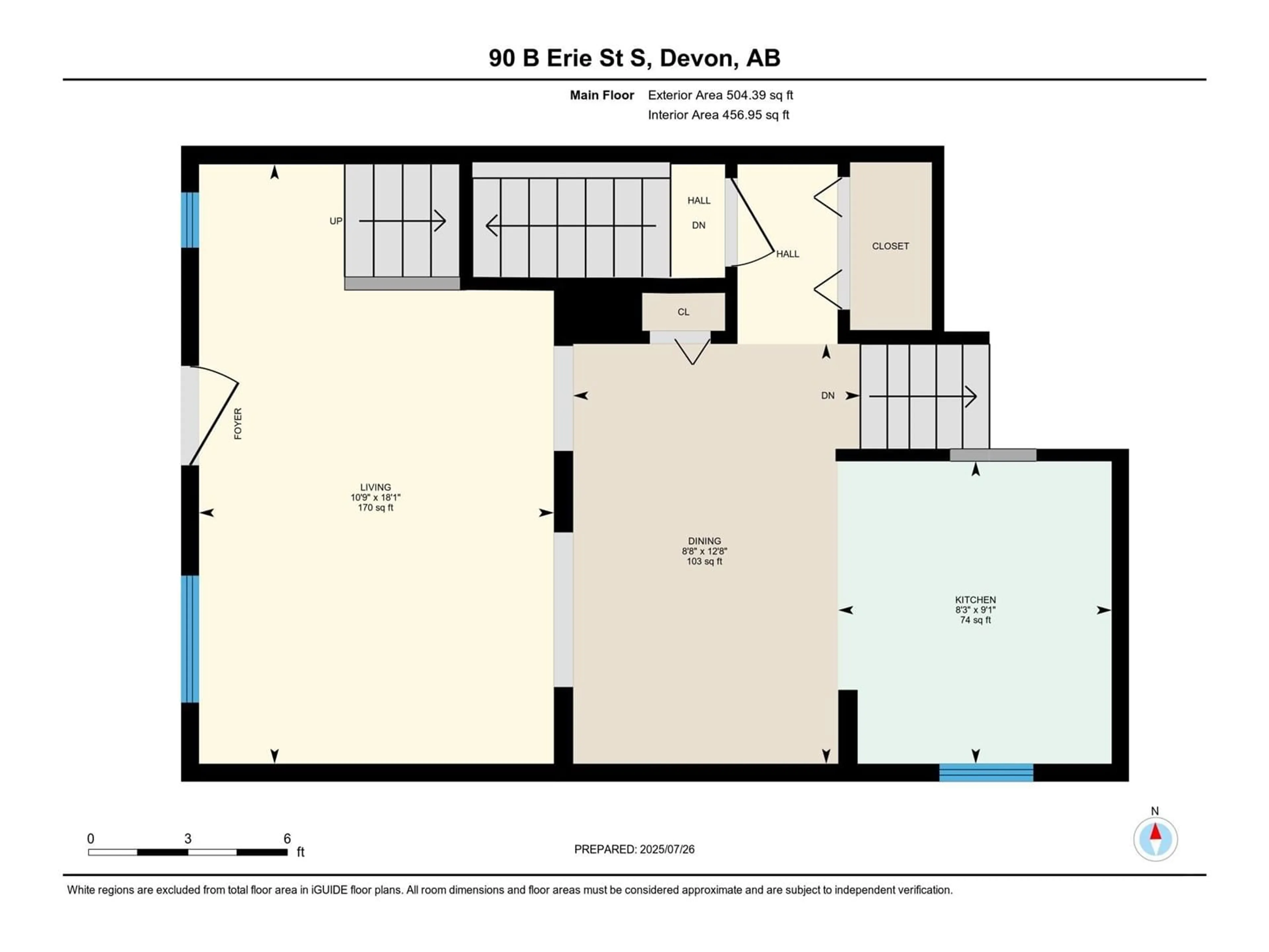 Floor plan for 90B ERIE ST, Devon Alberta T9G1S7