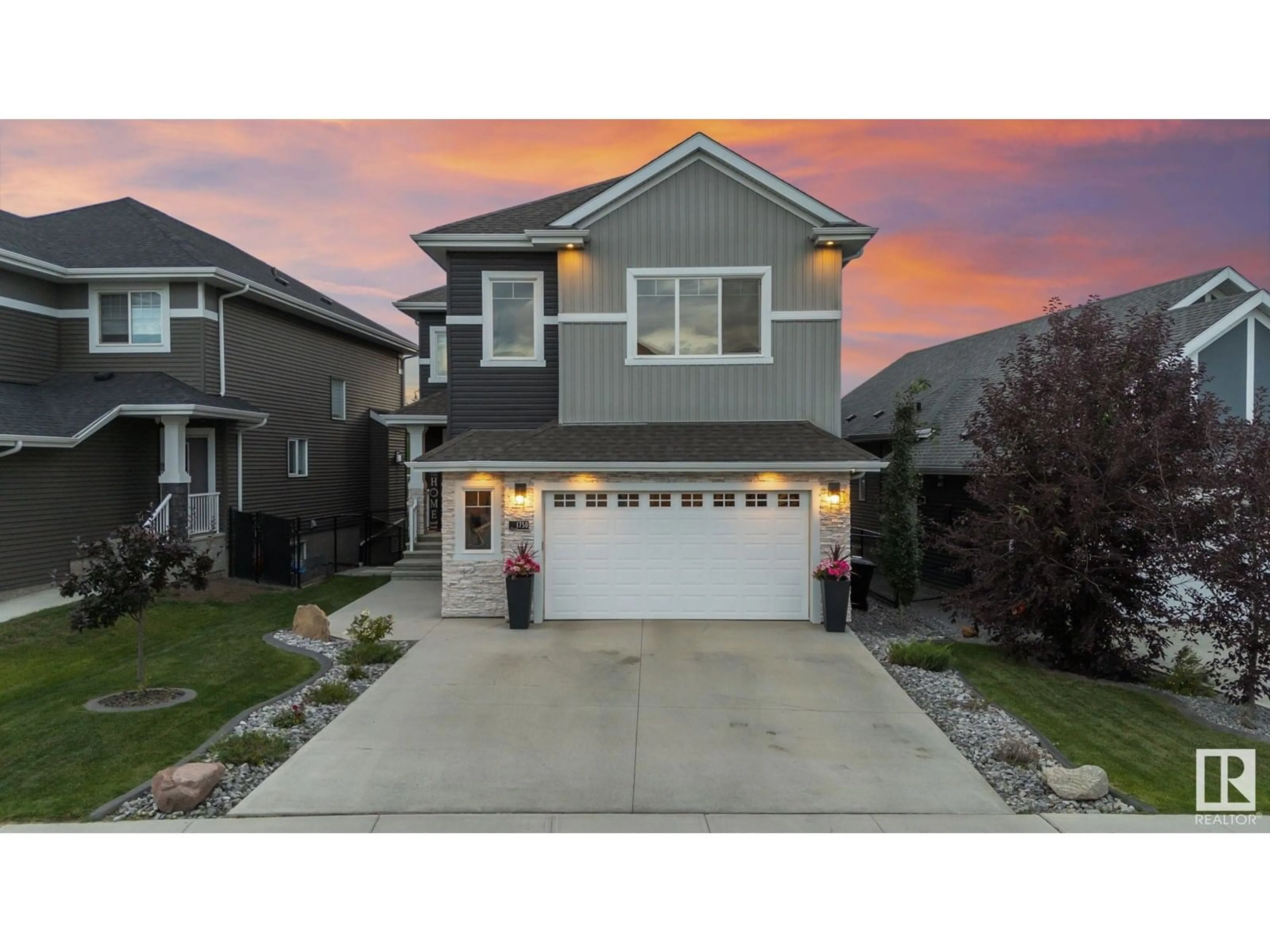 Home with vinyl exterior material, street for 1750 TANAGER CL, Edmonton Alberta T5S0M5