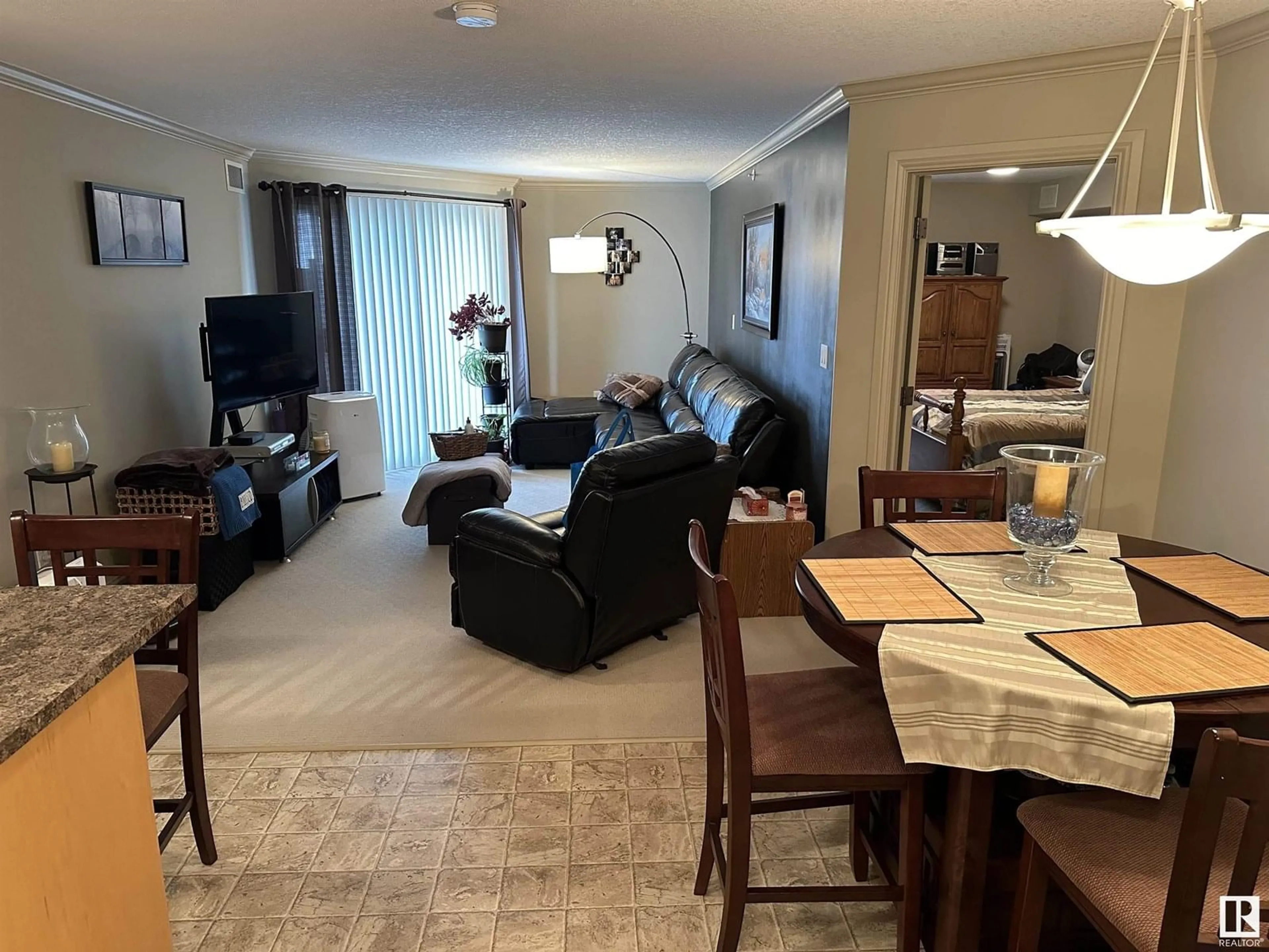 Living room with furniture, unknown for 419 - 13005 140 AV, Edmonton Alberta T6V1X1