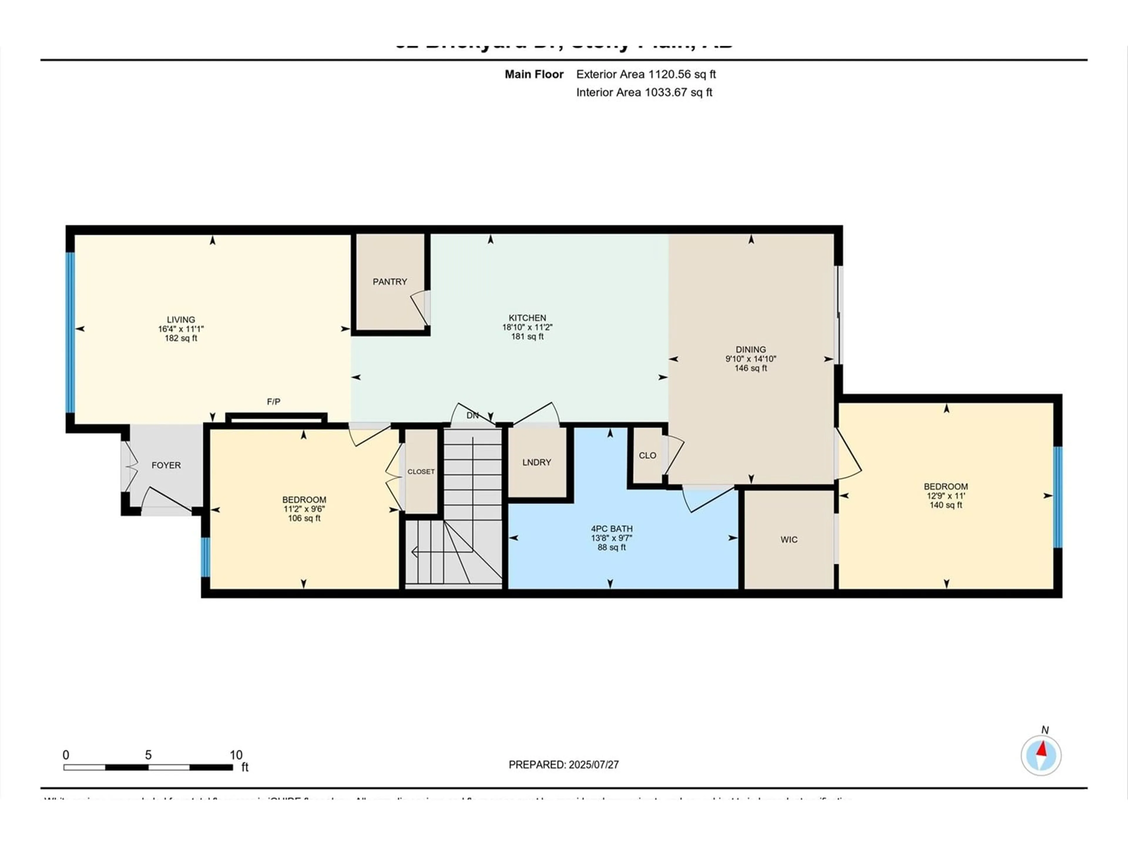 Floor plan for 32 BRICKYARD DR, Stony Plain Alberta T7Z0L2