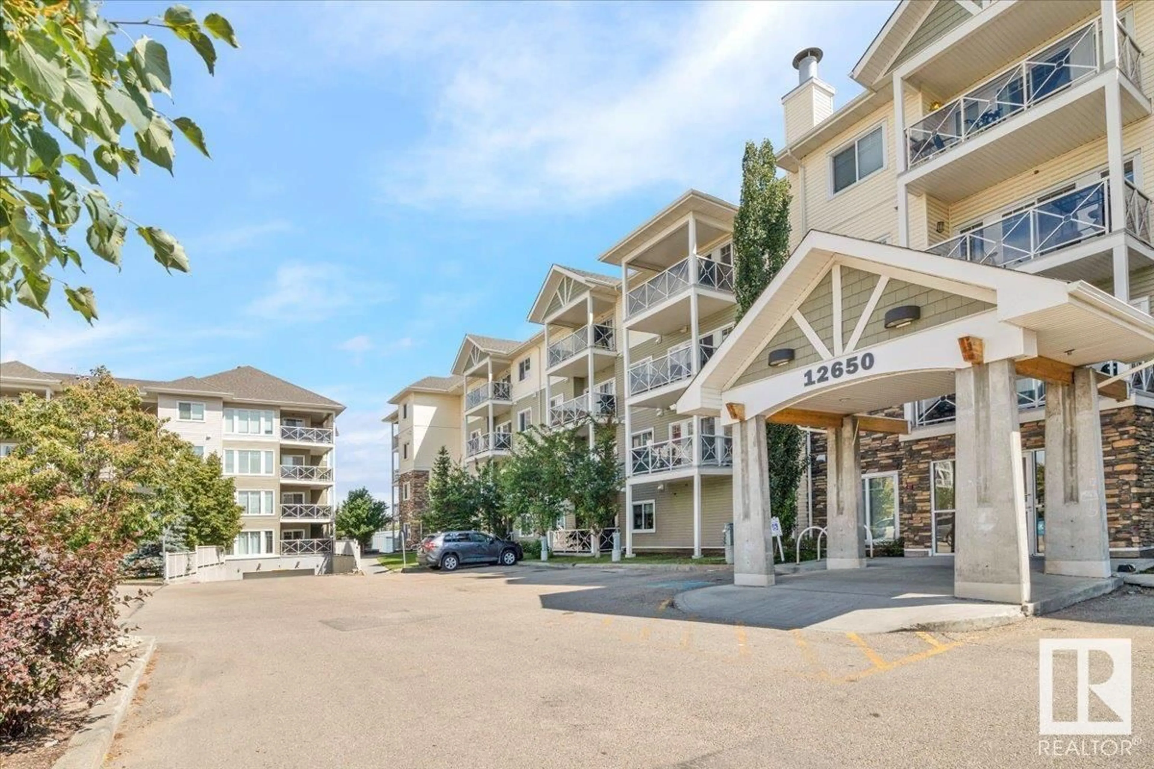 Patio, mountain view for #305 - 12650 142 AV, Edmonton Alberta T5X0J4
