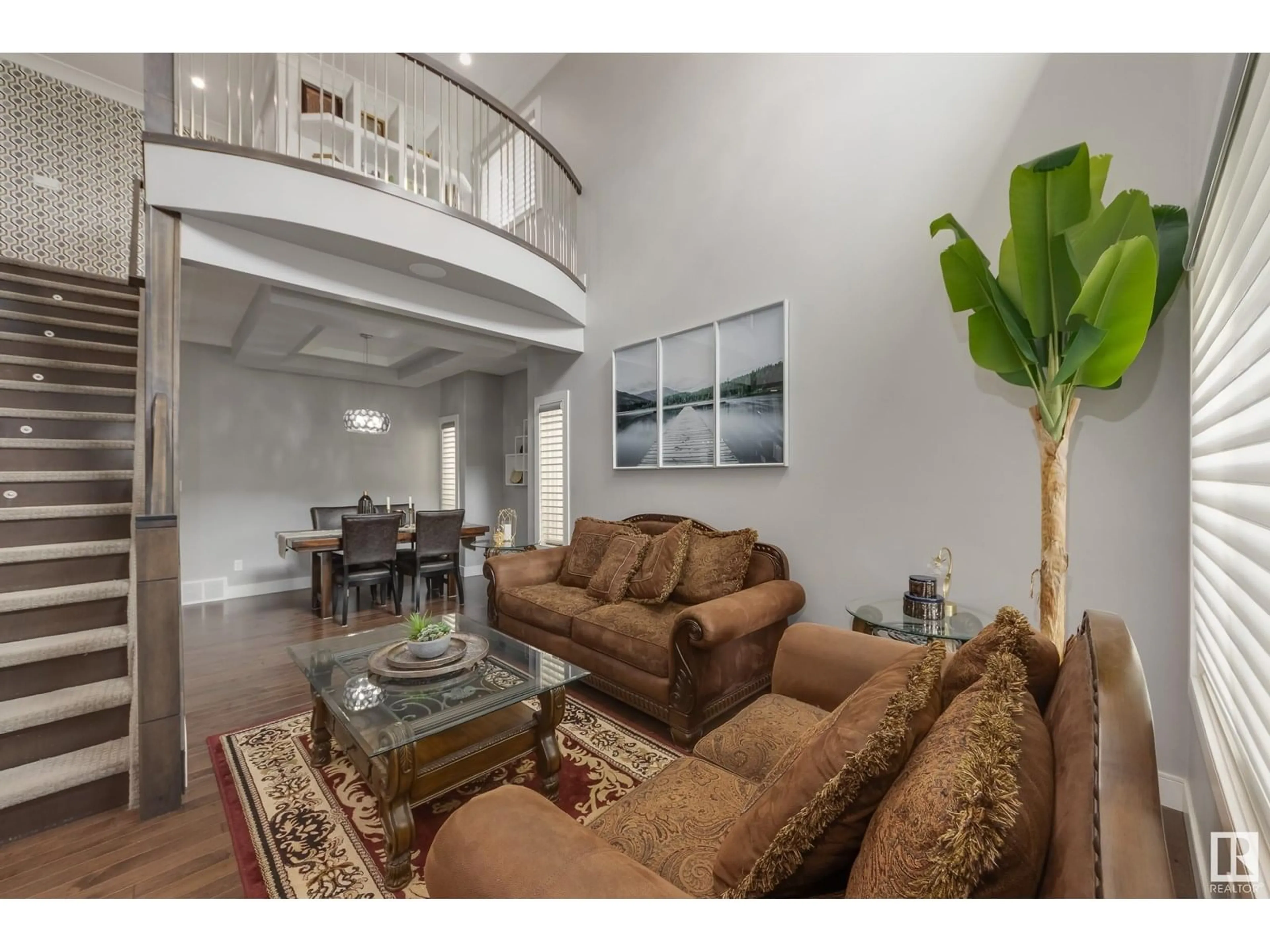 Living room with furniture, unknown for NW - 16768 61 ST, Edmonton Alberta T5Y3S5
