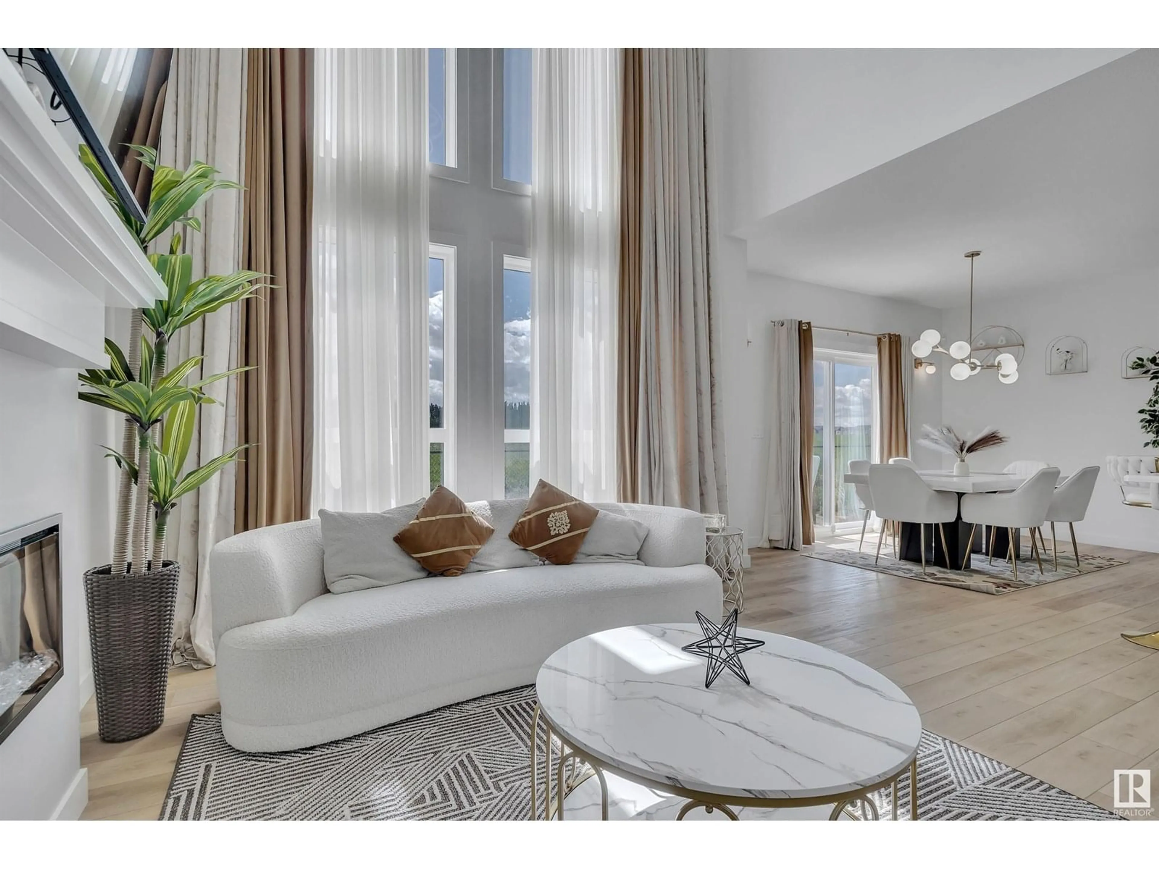 Living room with furniture, unknown for 1439 11 AV, Edmonton Alberta T6T2W4