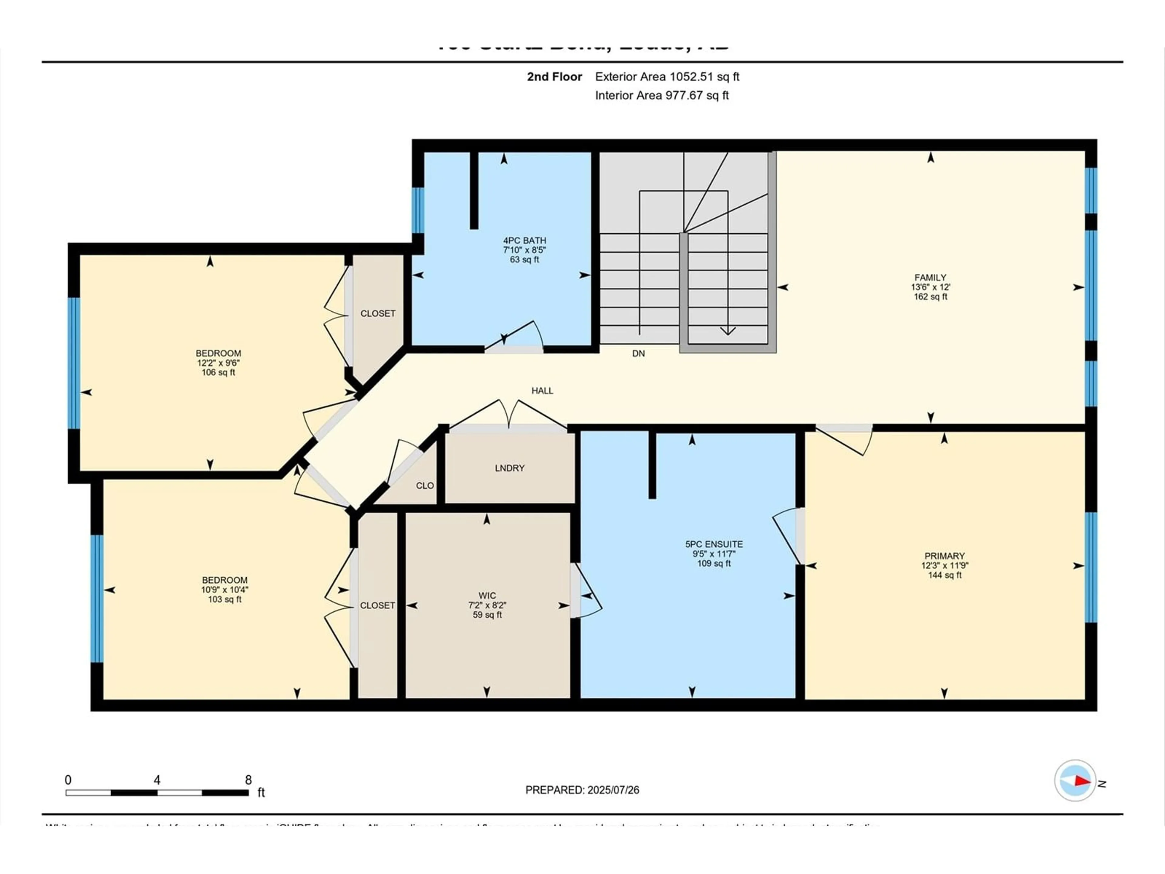 Floor plan for 166 STURTZ BN, Leduc Alberta T9E1E3