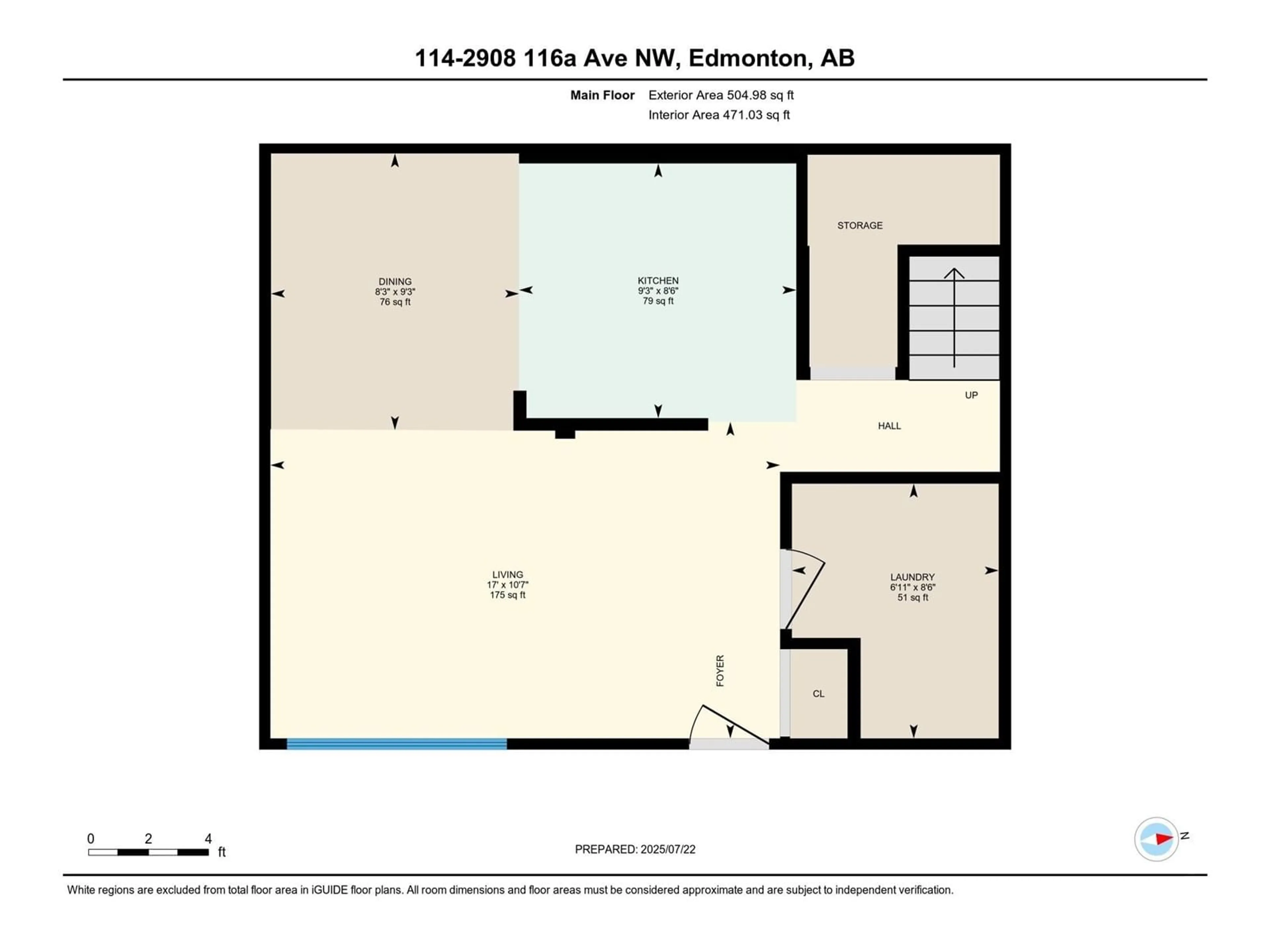Floor plan for #114 - 2908 116A AV, Edmonton Alberta T5W4R7