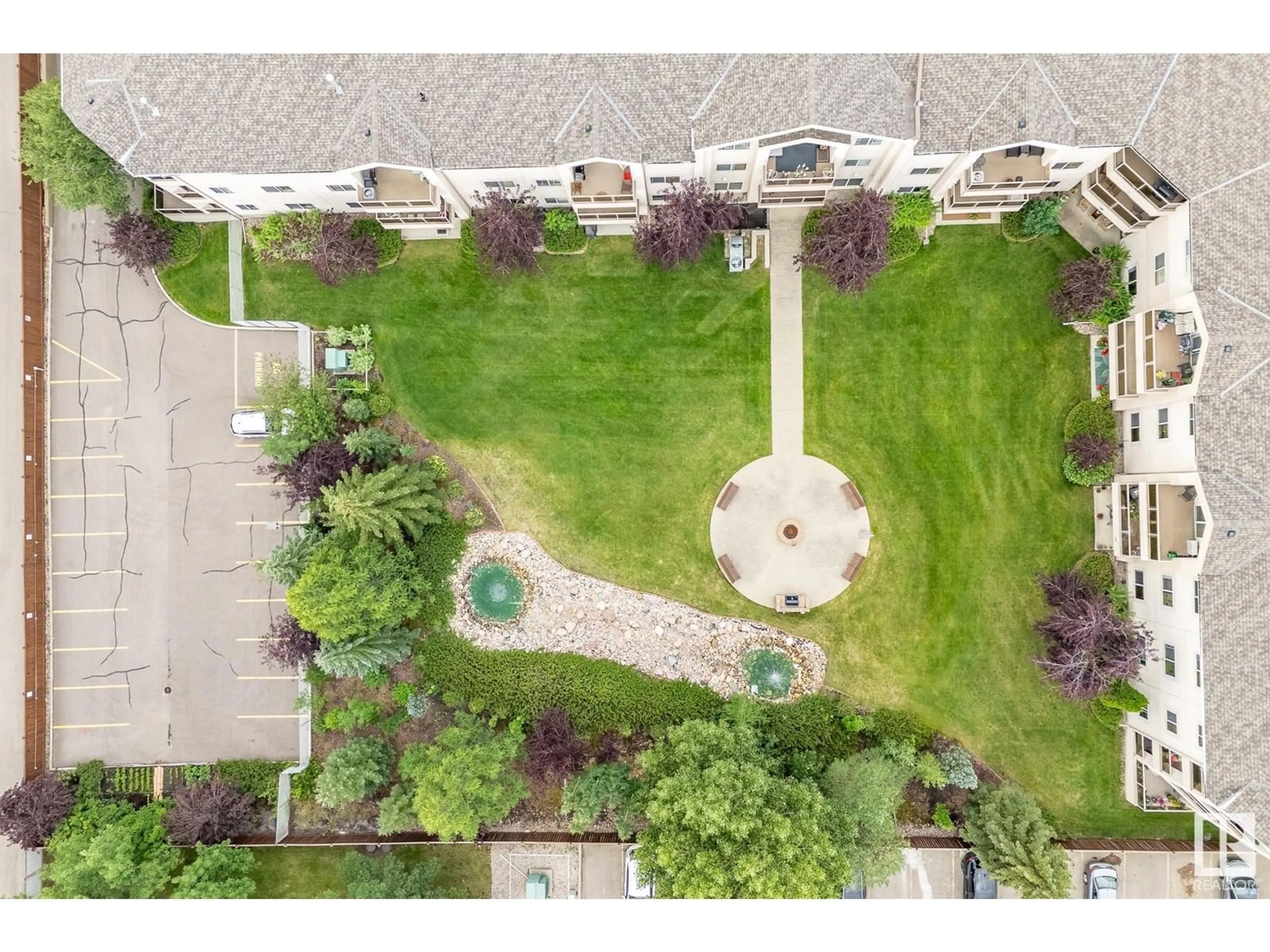A pic from outside/outdoor area/front of a property/back of a property/a pic from drone, street for #215 - 6623 172 ST, Edmonton Alberta T5T6J2