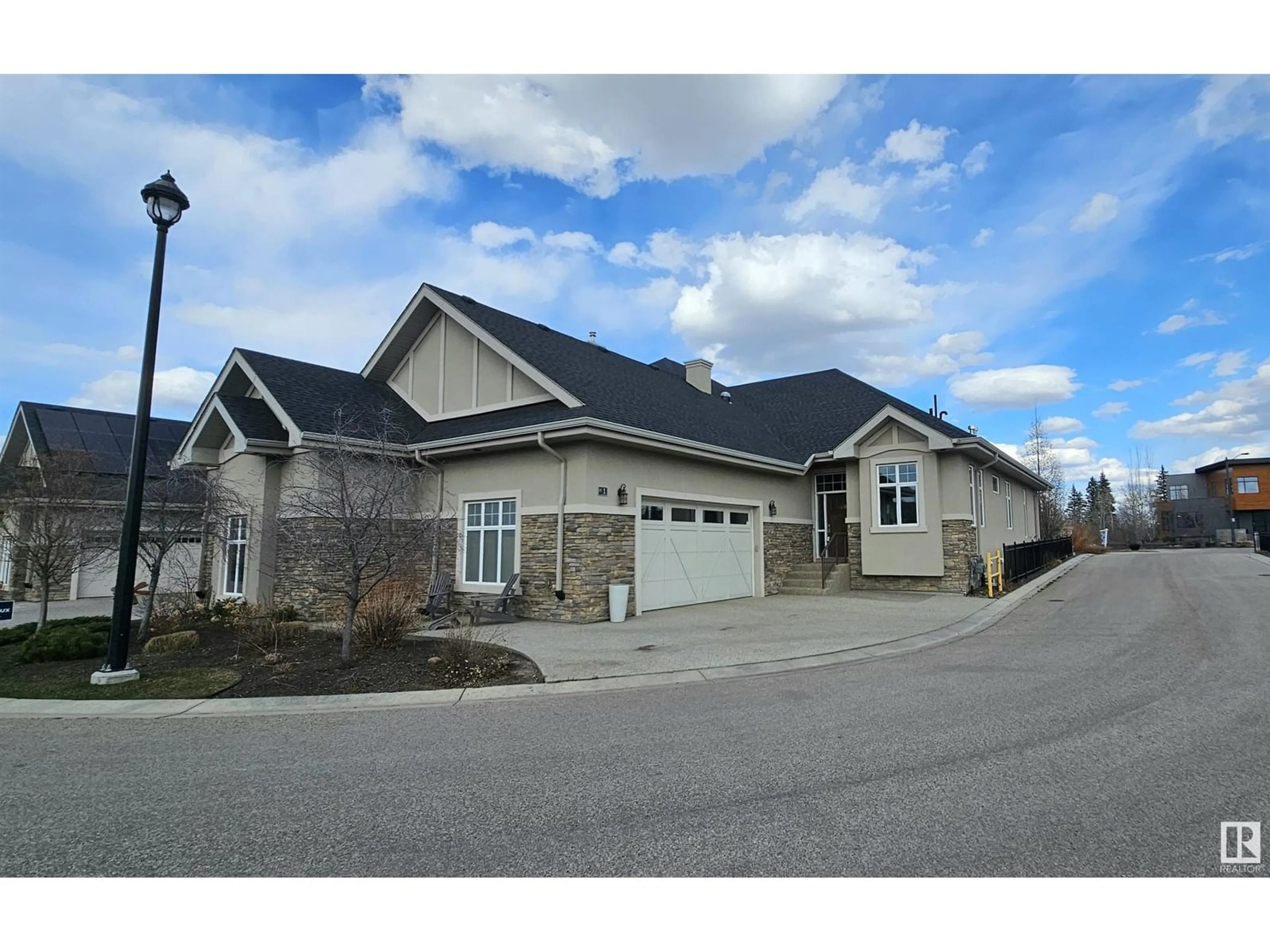 Home with vinyl exterior material, street for NW - 7570 MAY CM, Edmonton Alberta T6R0G9