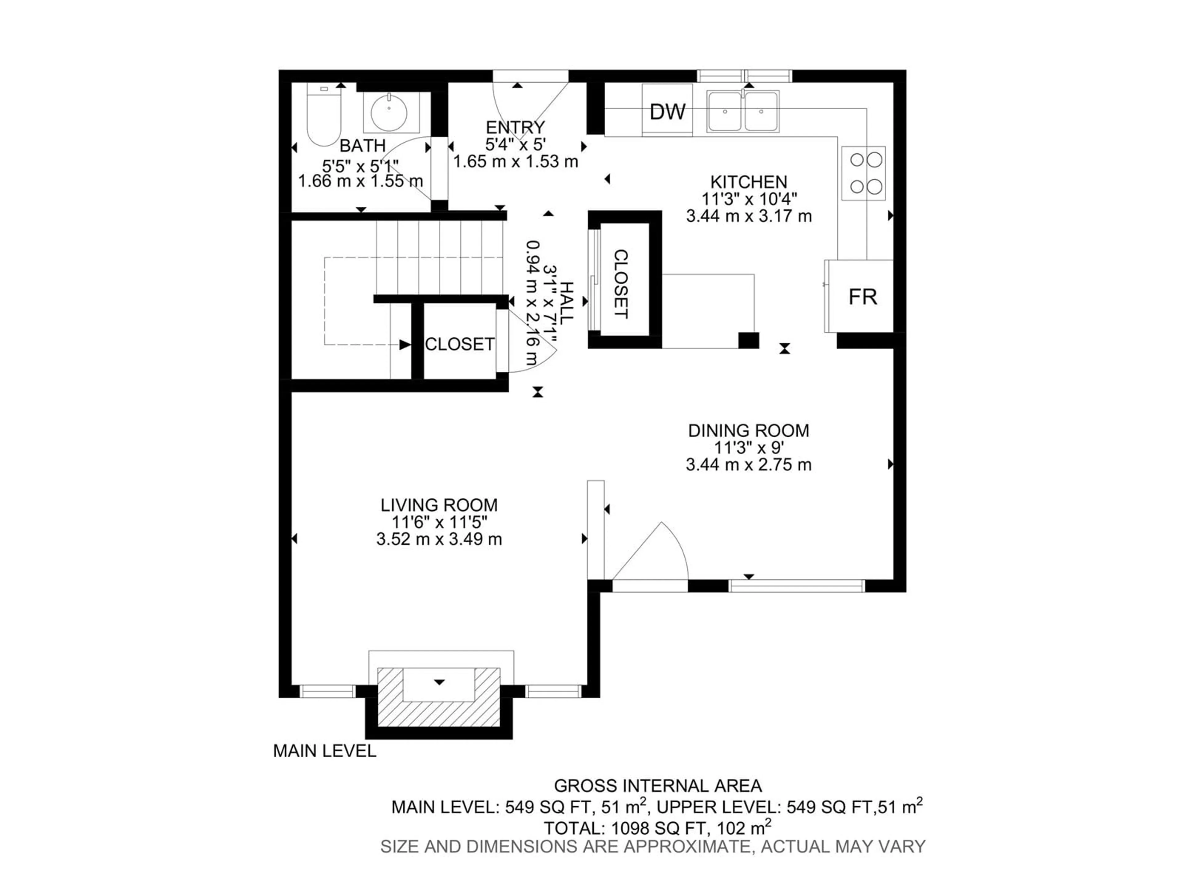 Floor plan for #32 - 3812 20 AV, Edmonton Alberta T6L4B2