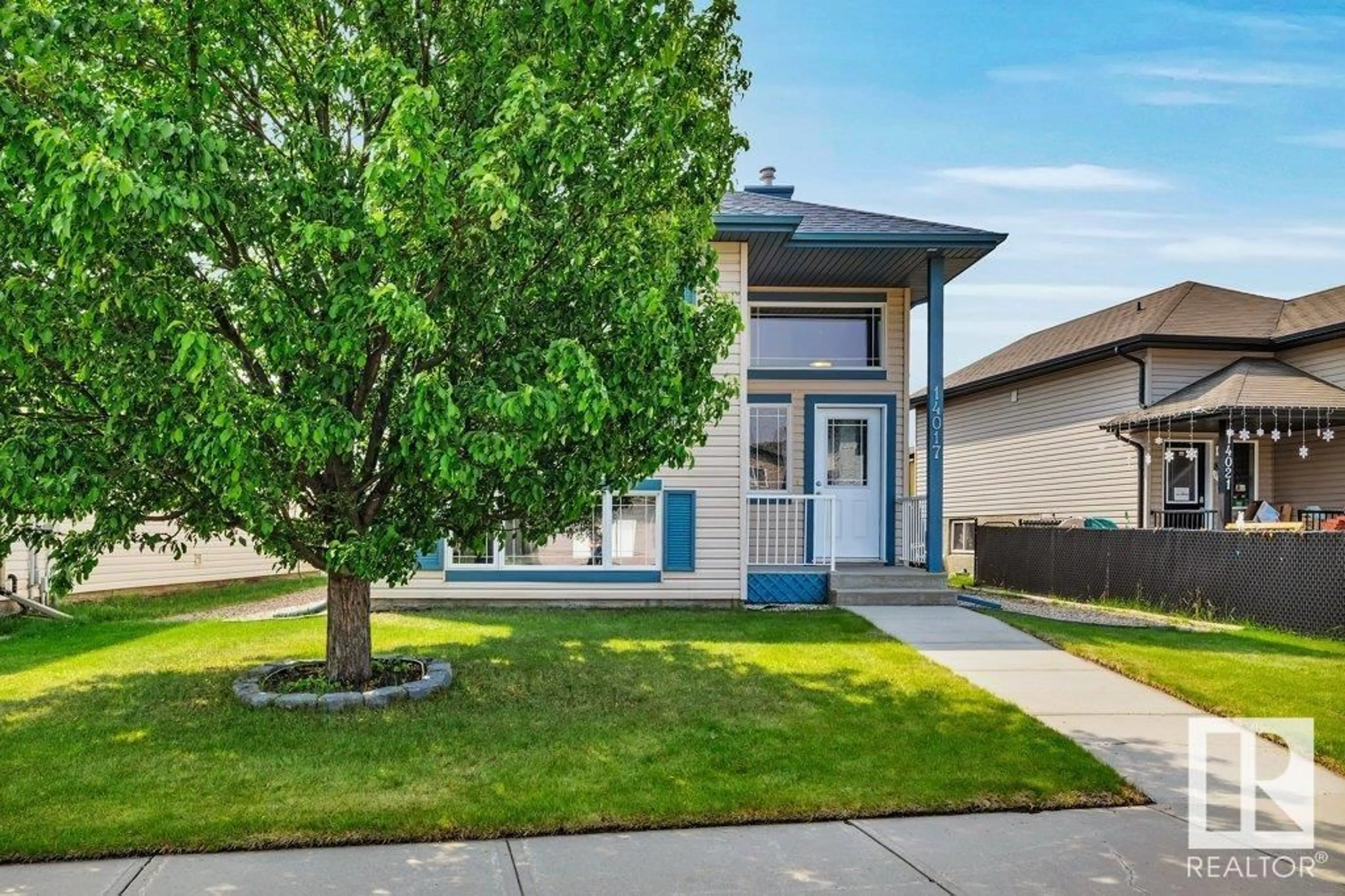 Home with vinyl exterior material, street for 14017 159A AV, Edmonton Alberta T6V1V6