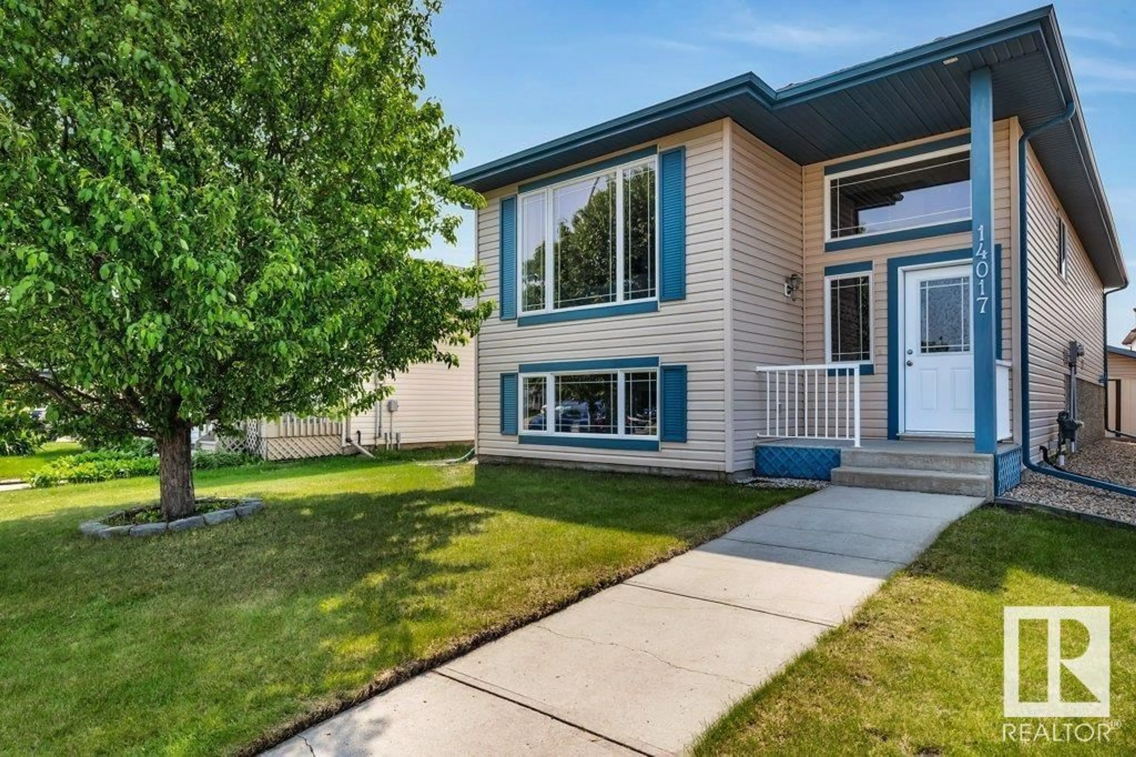 Home with vinyl exterior material, street for 14017 159A AV, Edmonton Alberta T6V1V6