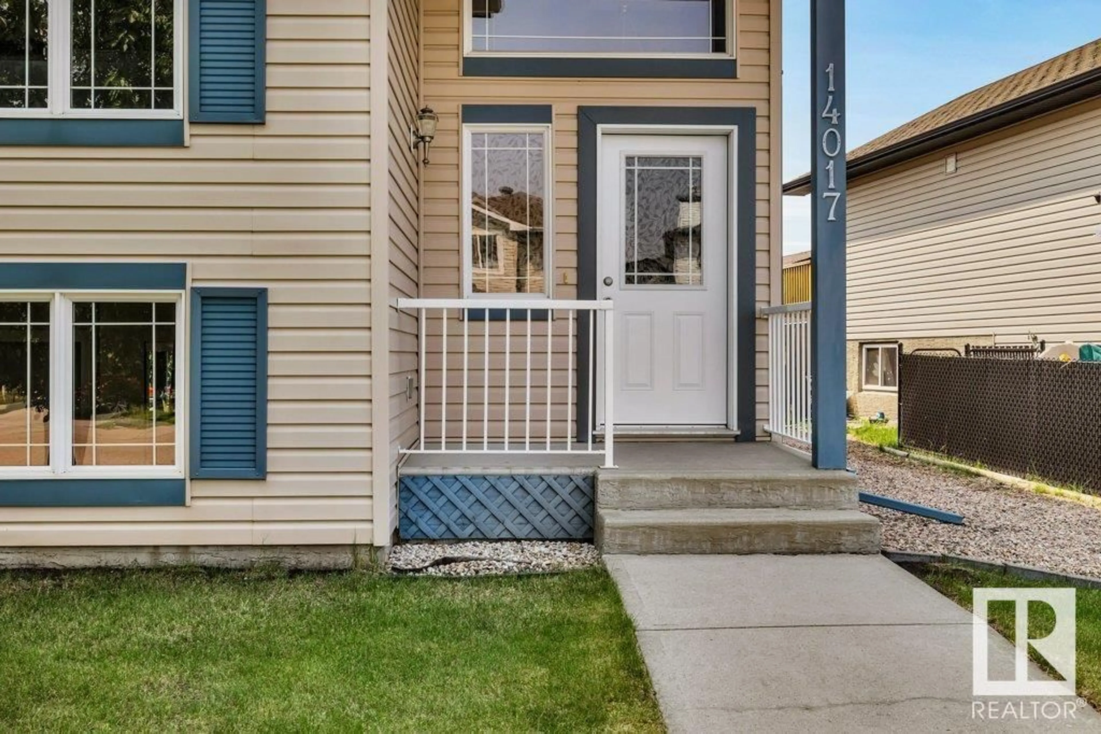 Home with vinyl exterior material, street for 14017 159A AV, Edmonton Alberta T6V1V6