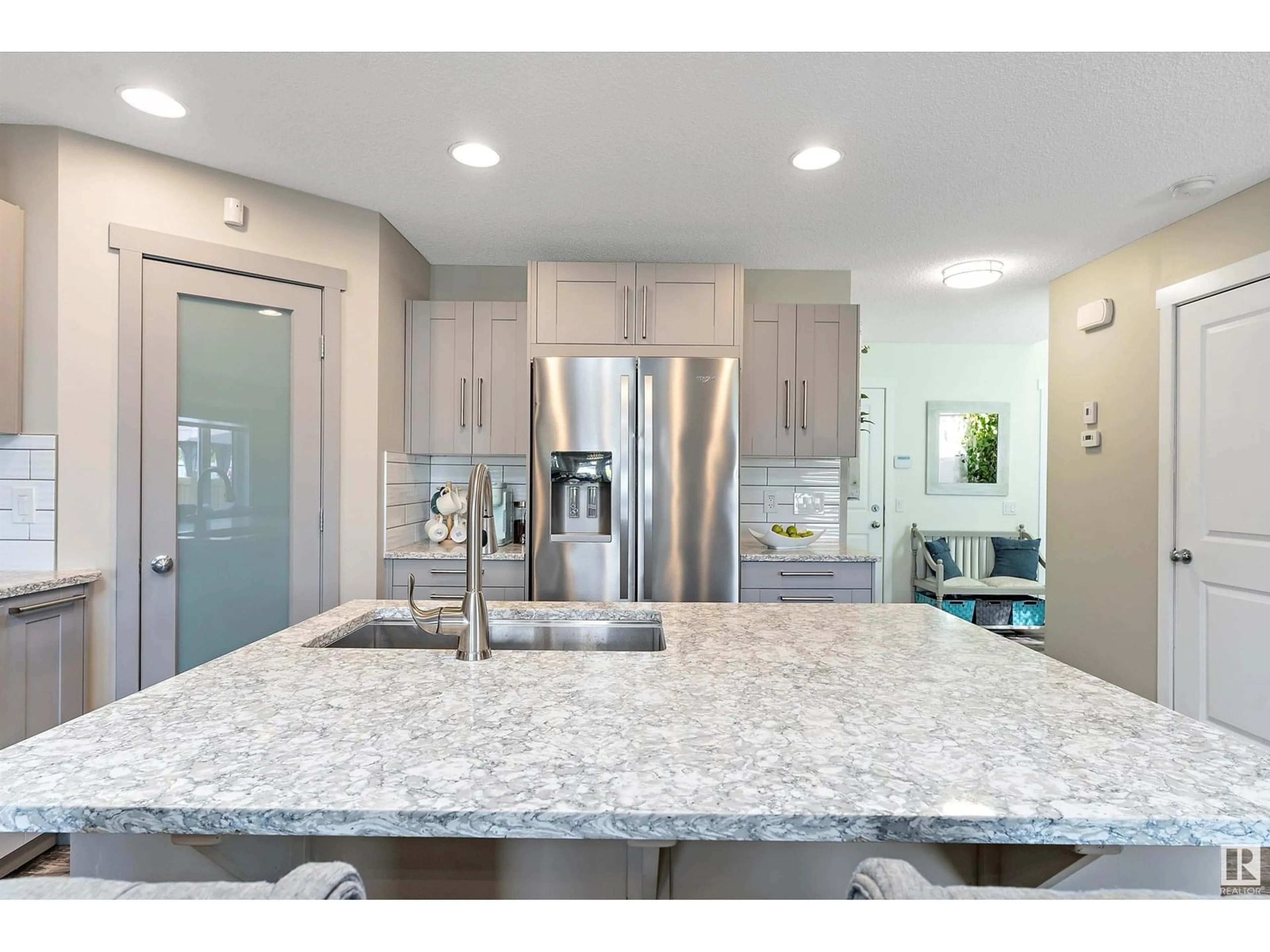 Open concept kitchen, ceramic/tile floor for 16532 140 ST, Edmonton Alberta T6V0K7