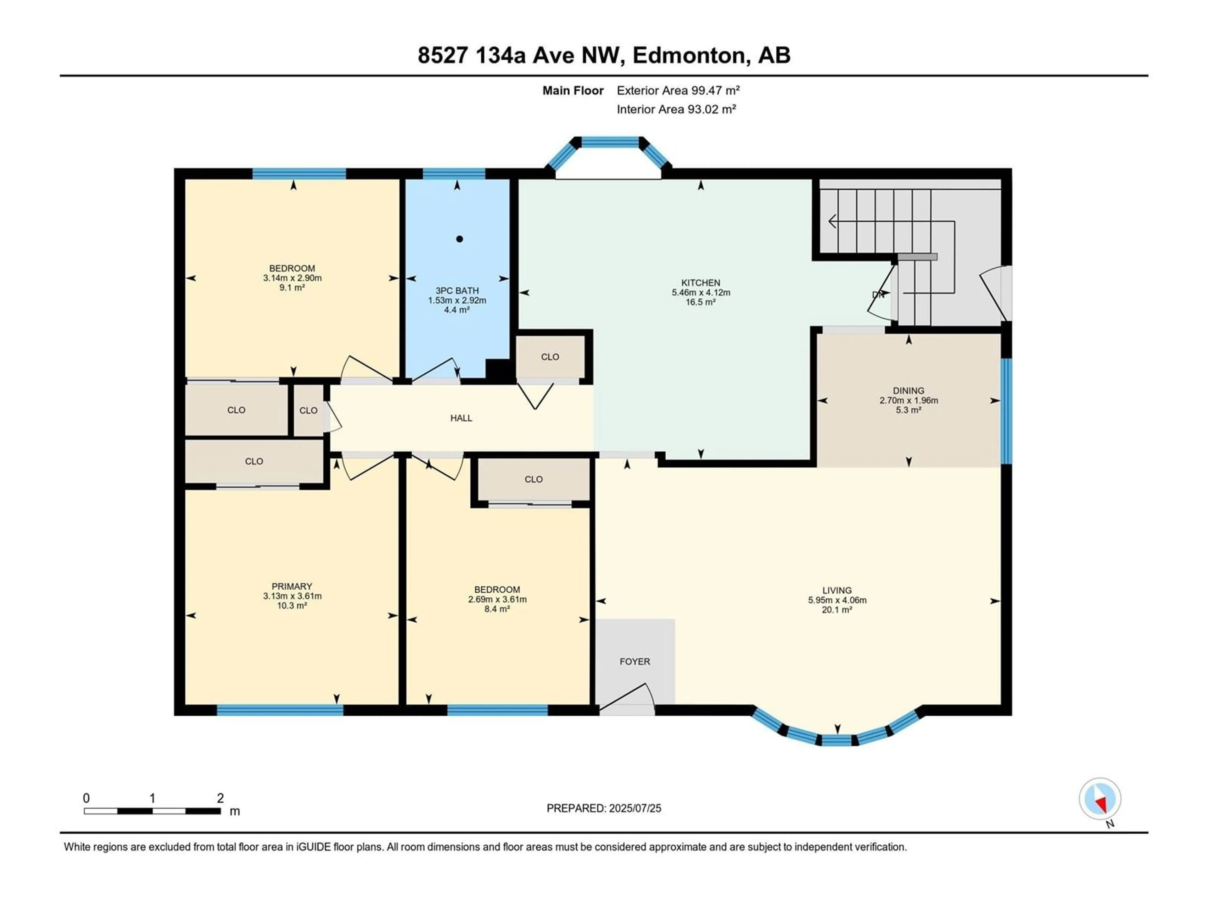 Floor plan for NW - 8527 134A AV, Edmonton Alberta T5E1L6