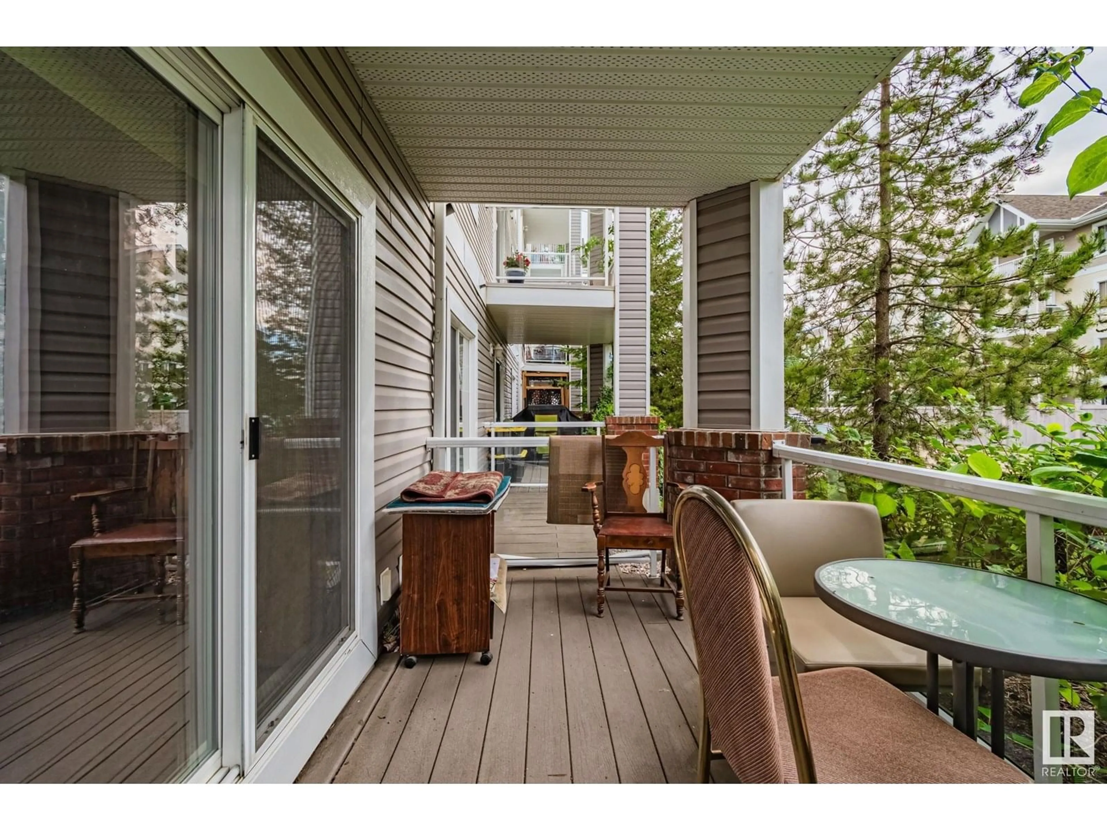 Patio, water/lake/river/ocean view for #114 - 13710 150 AV, Edmonton Alberta T6V0B2